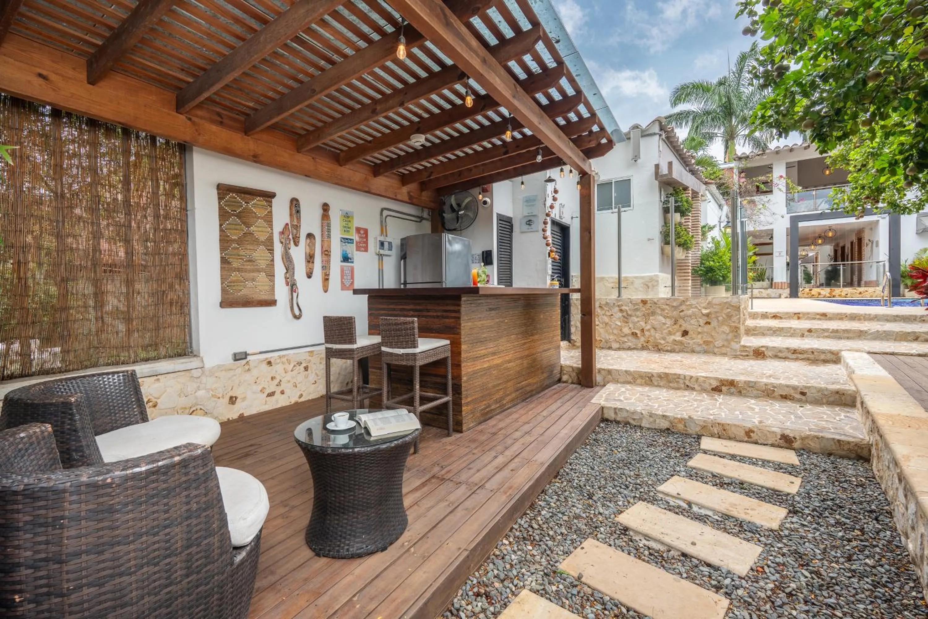 Patio in Casa Bixa Hotel Boutique -Santa Fe de Antioquia- Mayores de 12 años