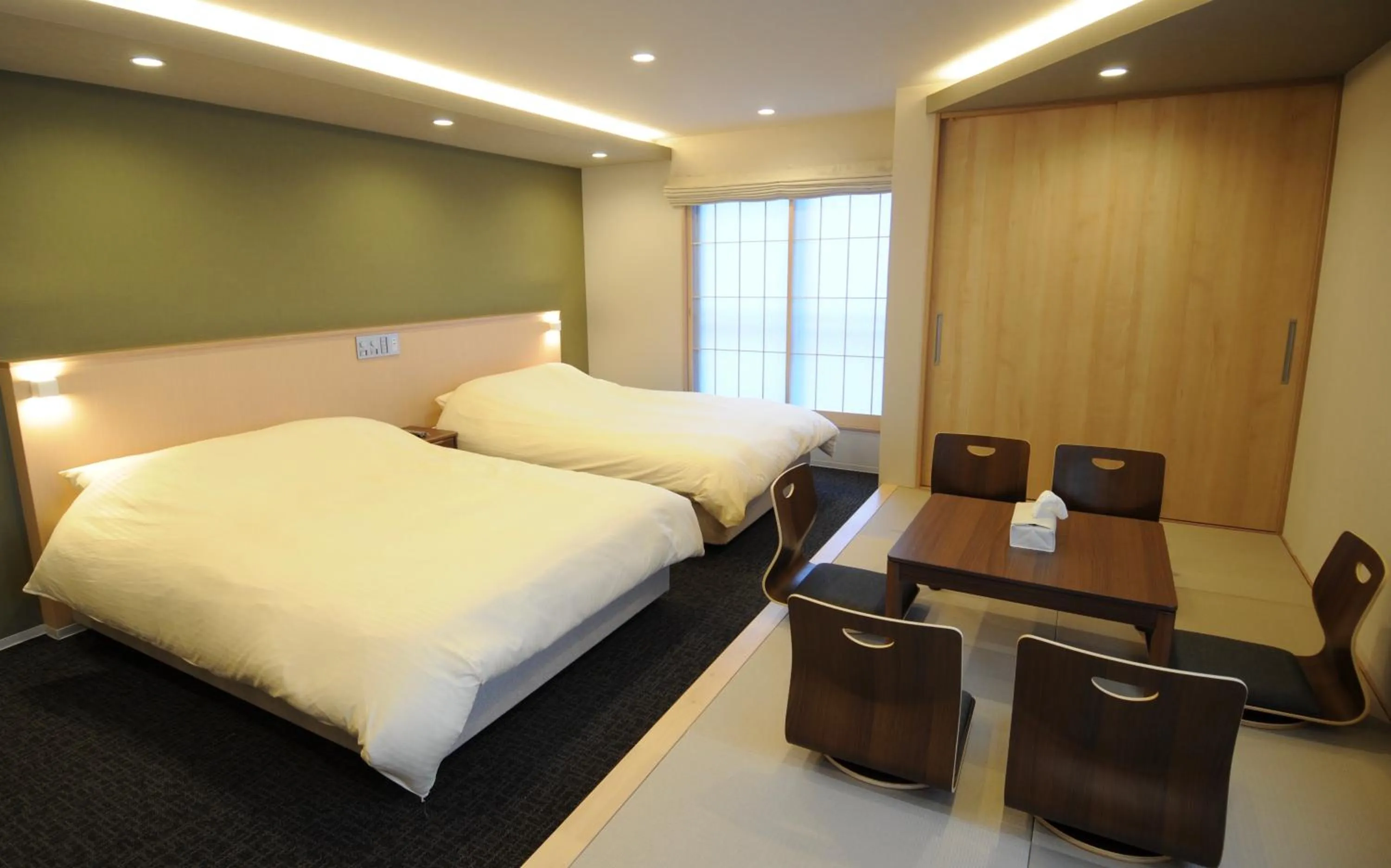 Living room, Bed in HIZ HOTEL Kyoto-Nijo Castle