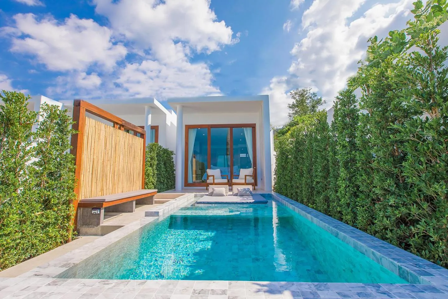 Swimming pool in White Whale Beachfront Pool Villa