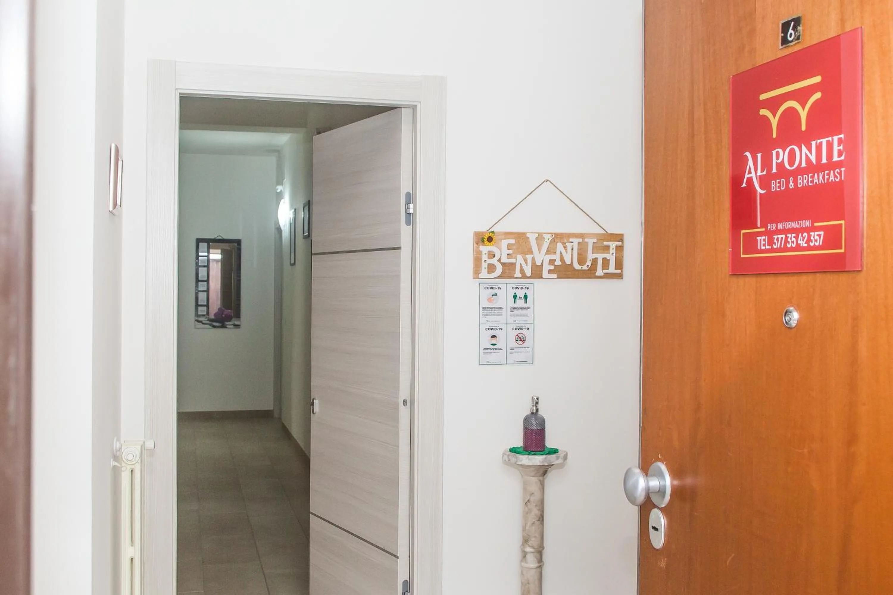 On site in B&B Al Ponte