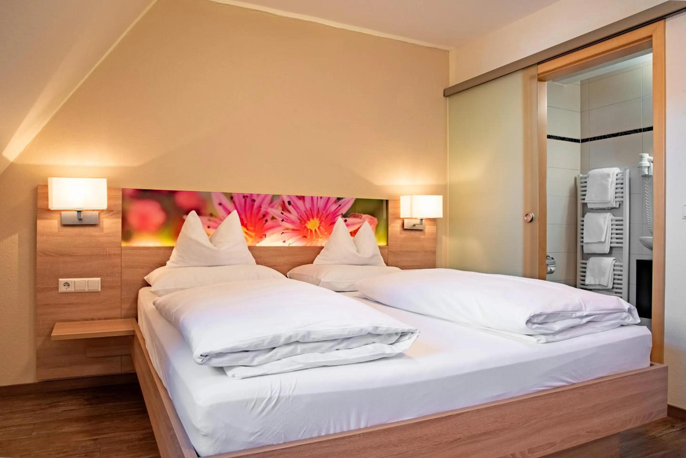 Photo of the whole room, Bed in Hotel & Restaurant Post