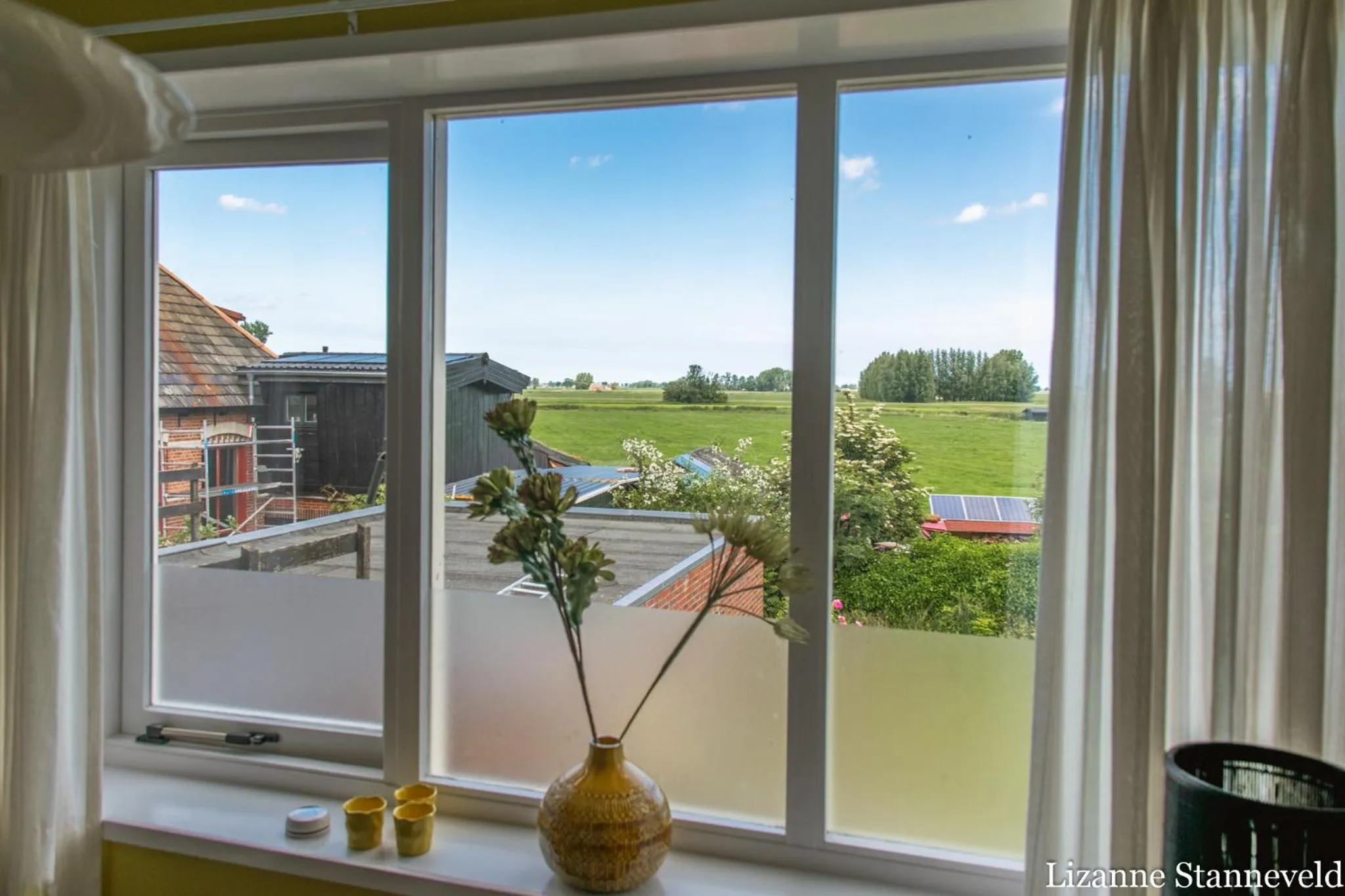 Garden view in BnB-Heirhuys