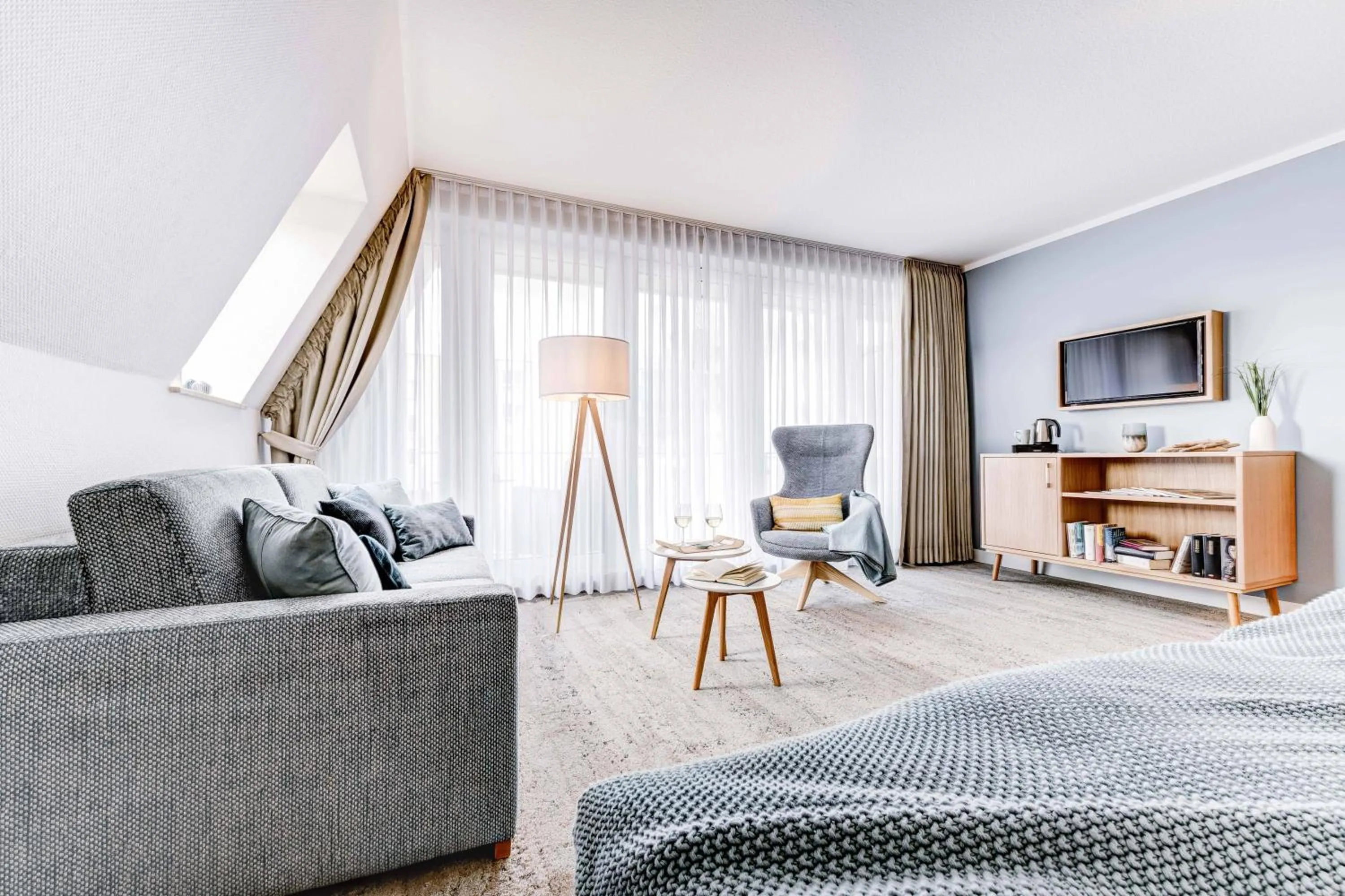 Photo of the whole room, Bed in Hotel Muschelgrund