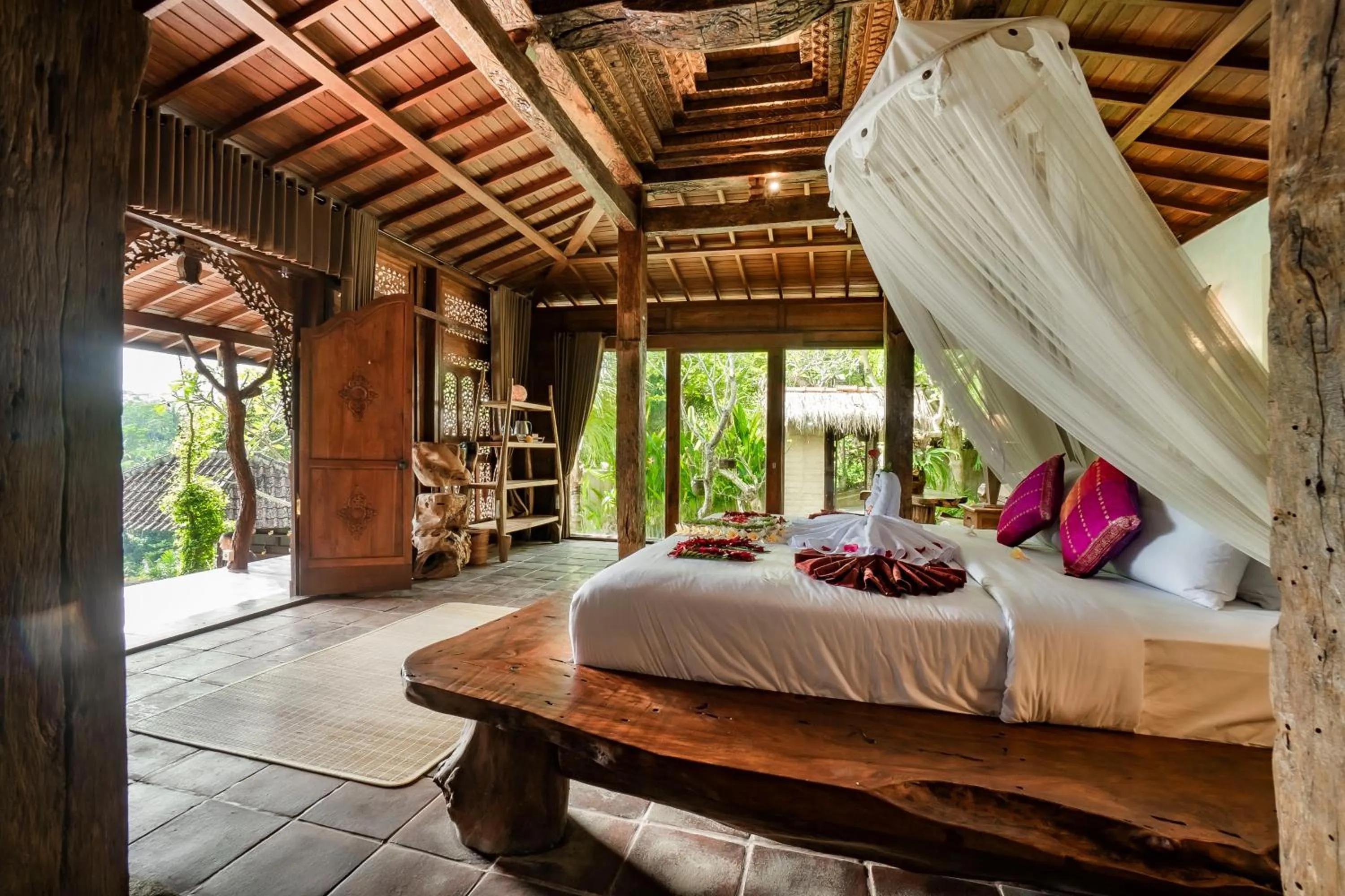 Bed in Magatama Villa by Mahaputra