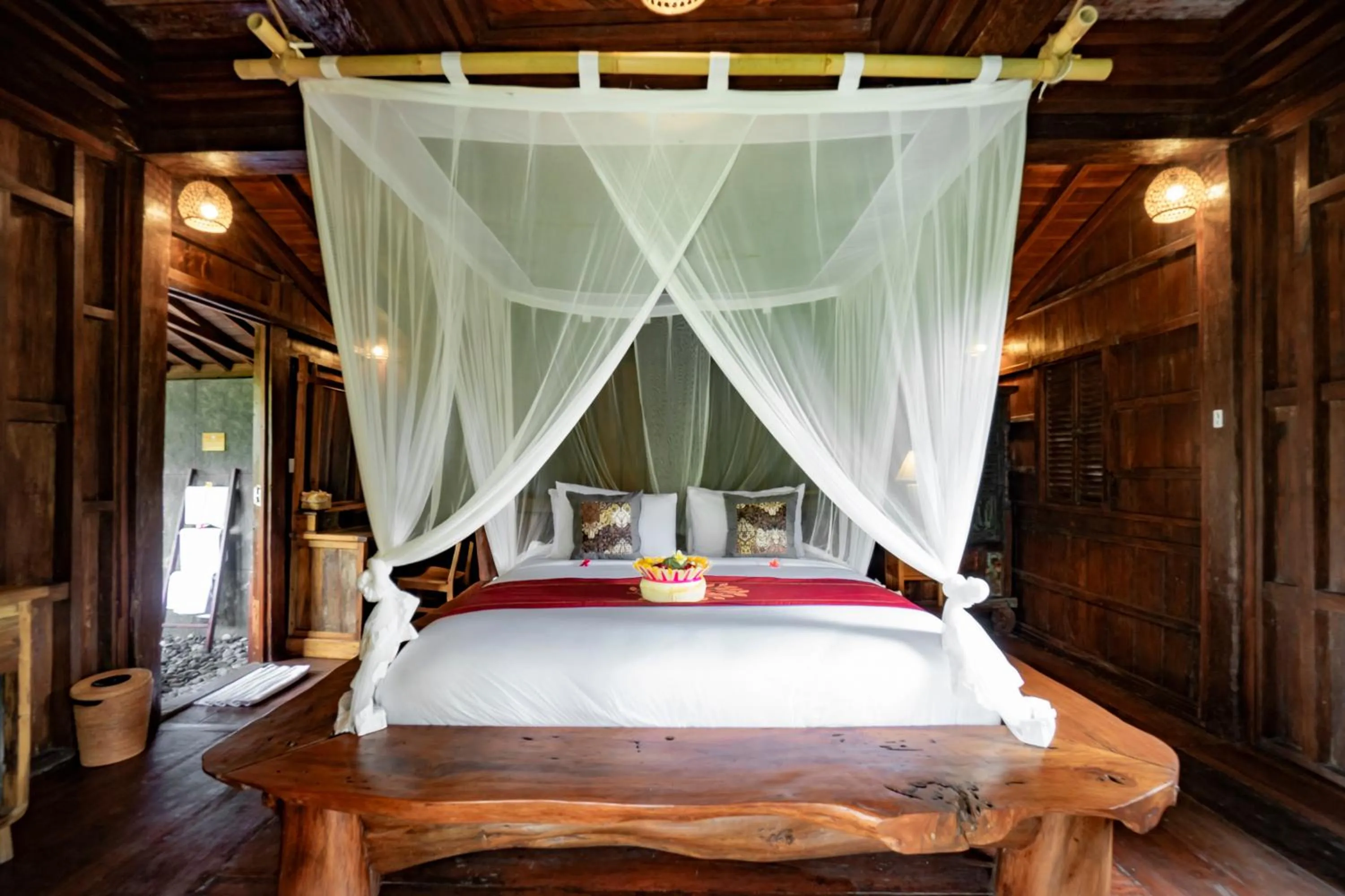 Bed in Magatama Villa by Mahaputra