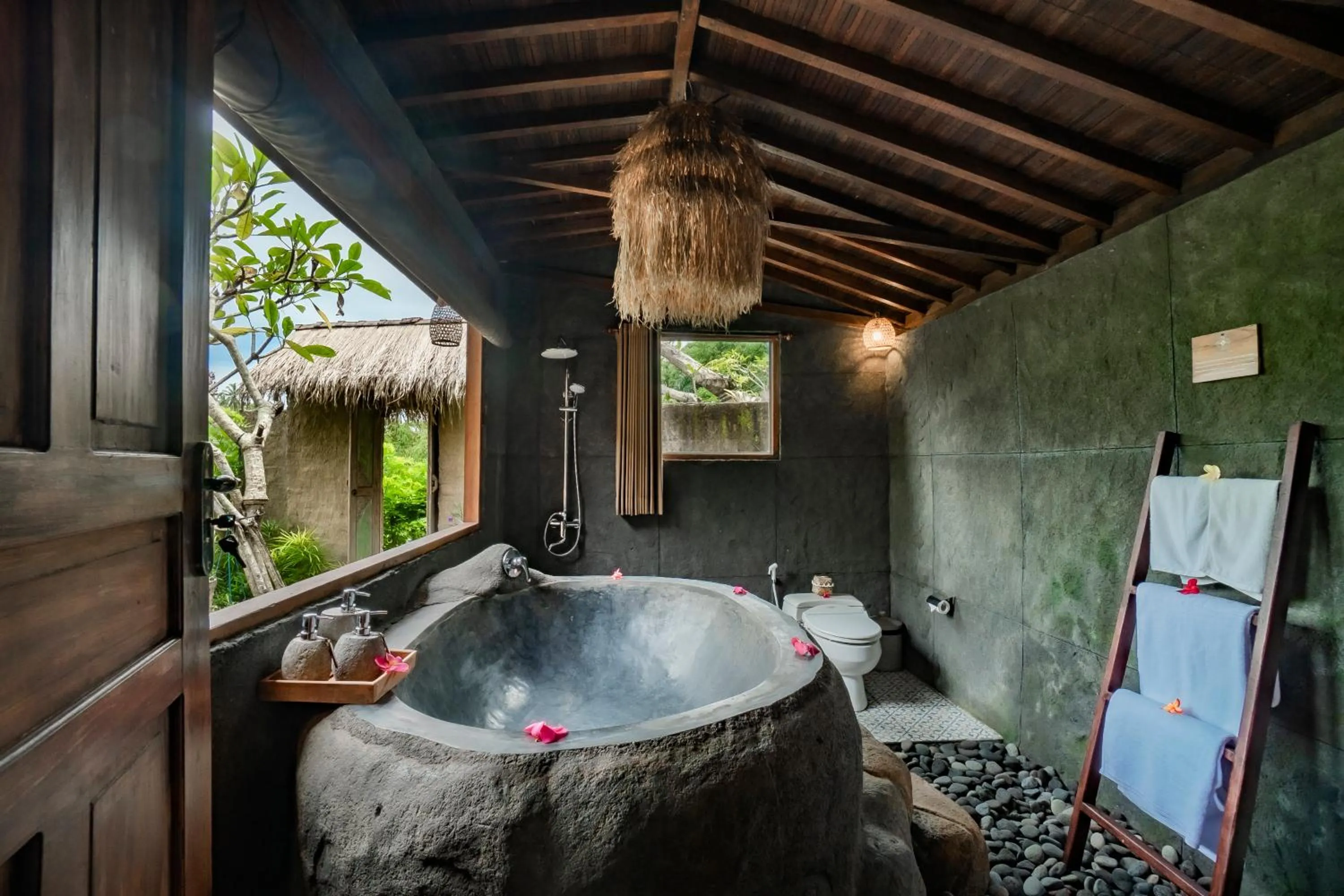 Bathroom in Magatama Villa by Mahaputra