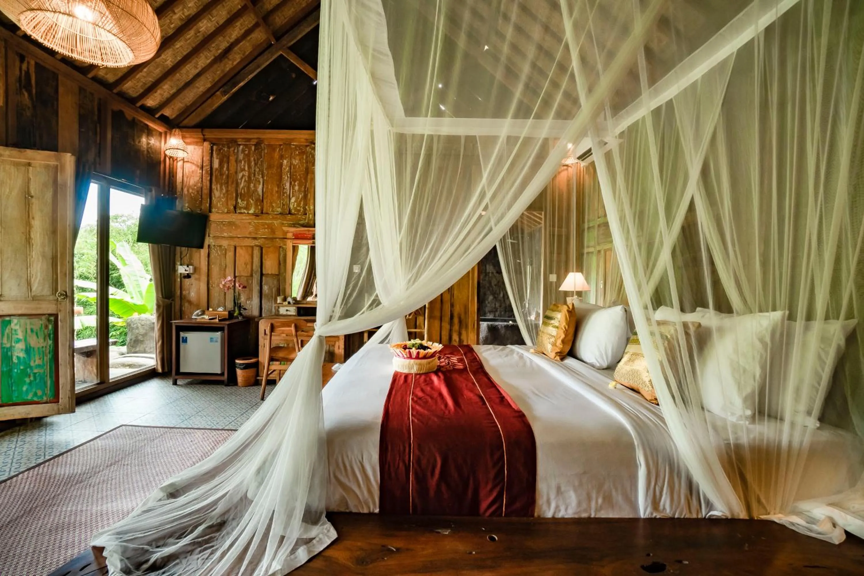 Bed in Magatama Villa by Mahaputra