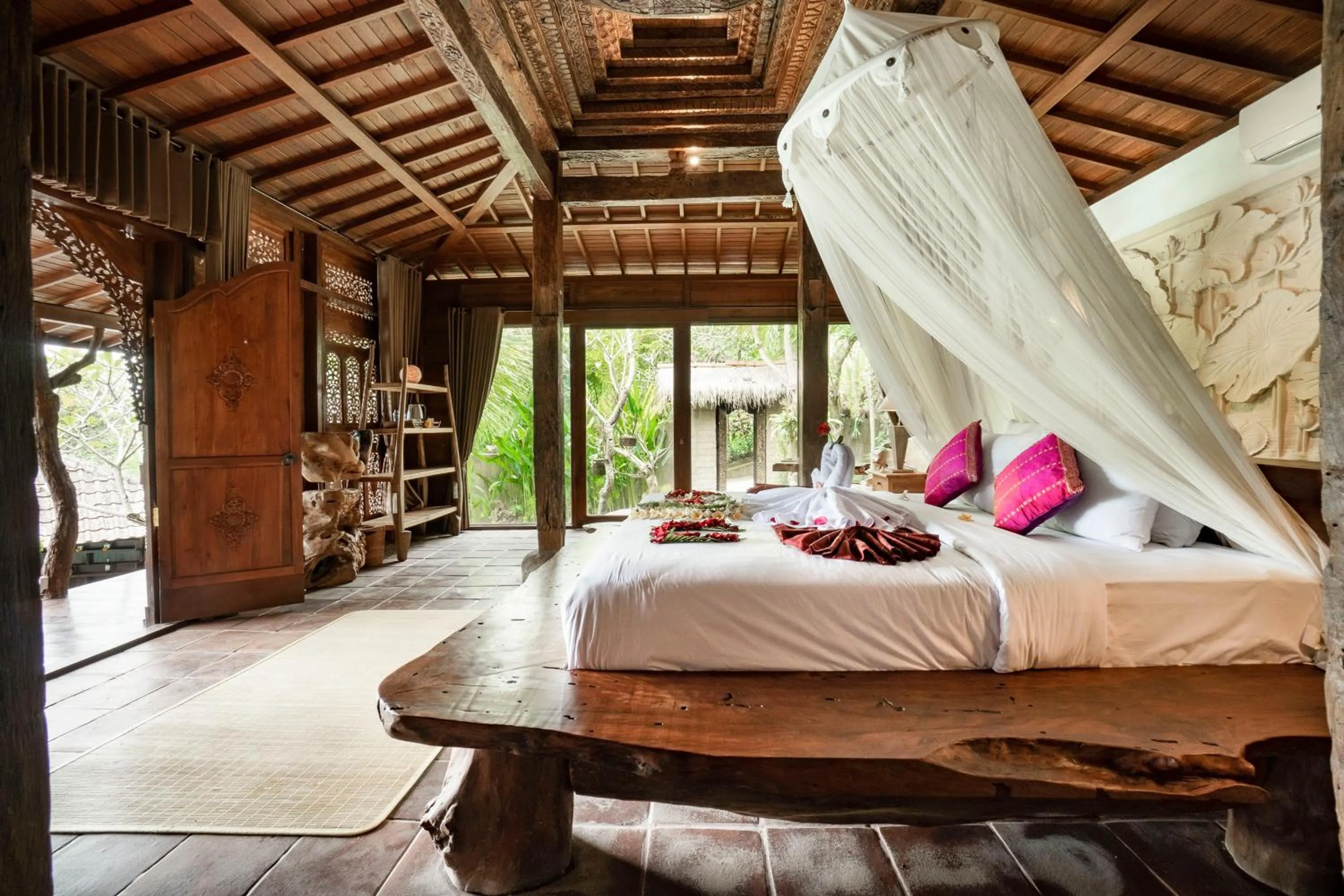 Bedroom, Bed in Magatama Villa by Mahaputra