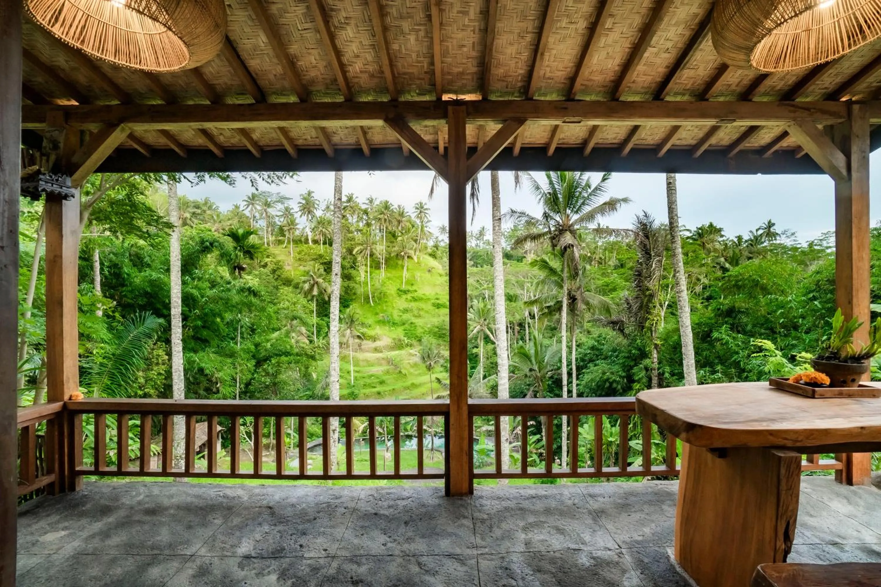 Balcony/Terrace in Magatama Villa by Mahaputra