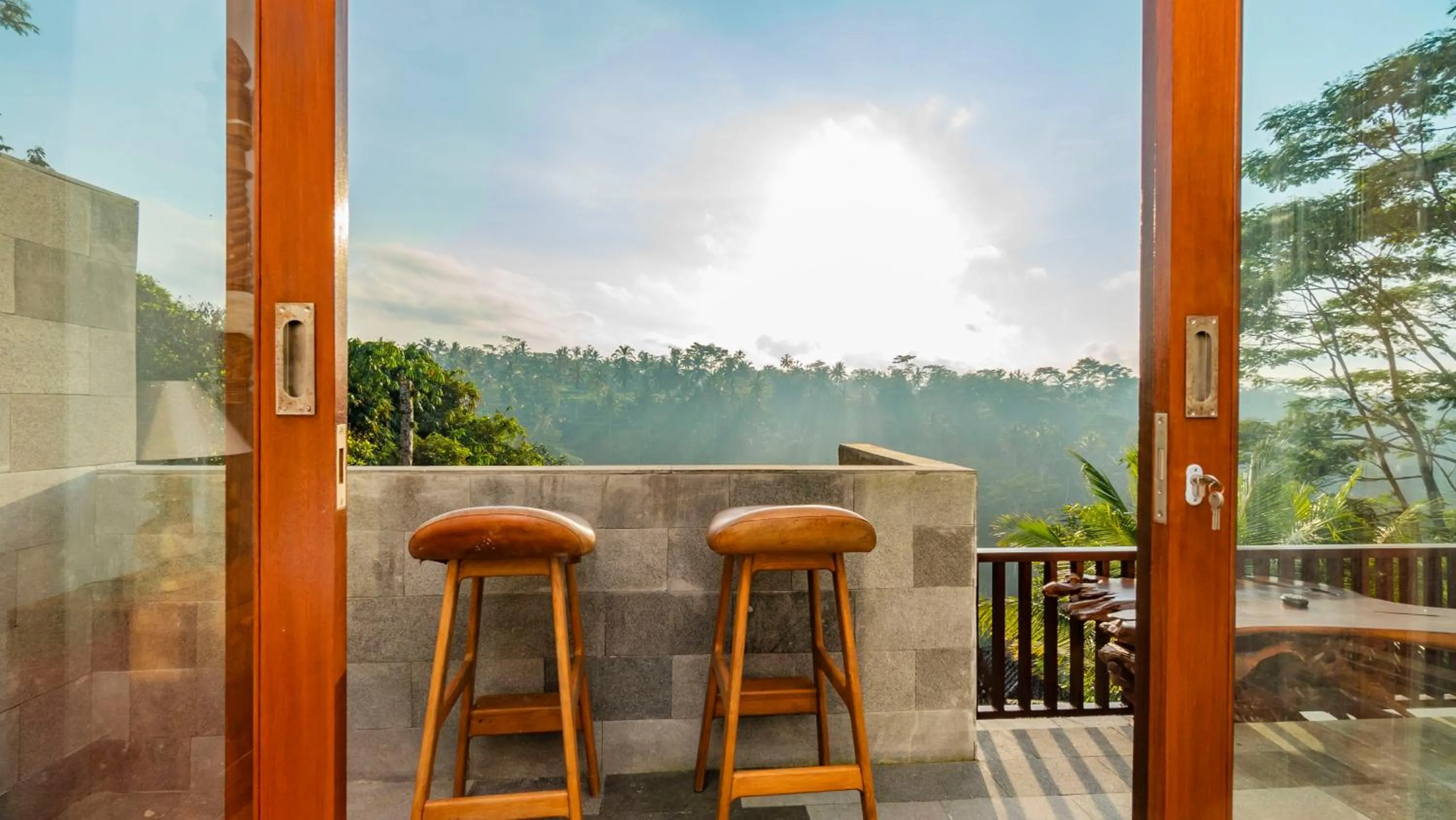 Balcony/Terrace in Magatama Villa by Mahaputra