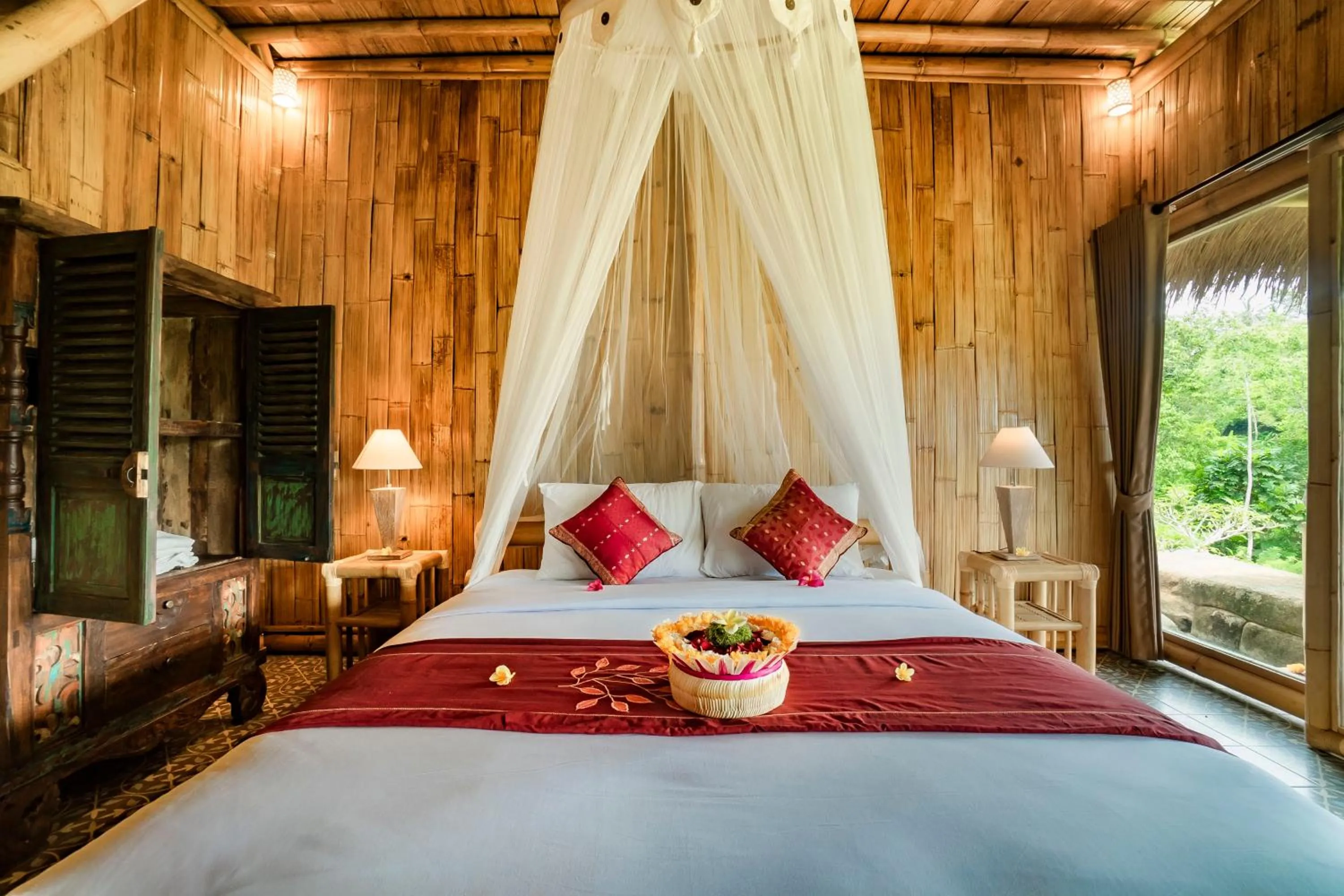 Bed in Magatama Villa by Mahaputra