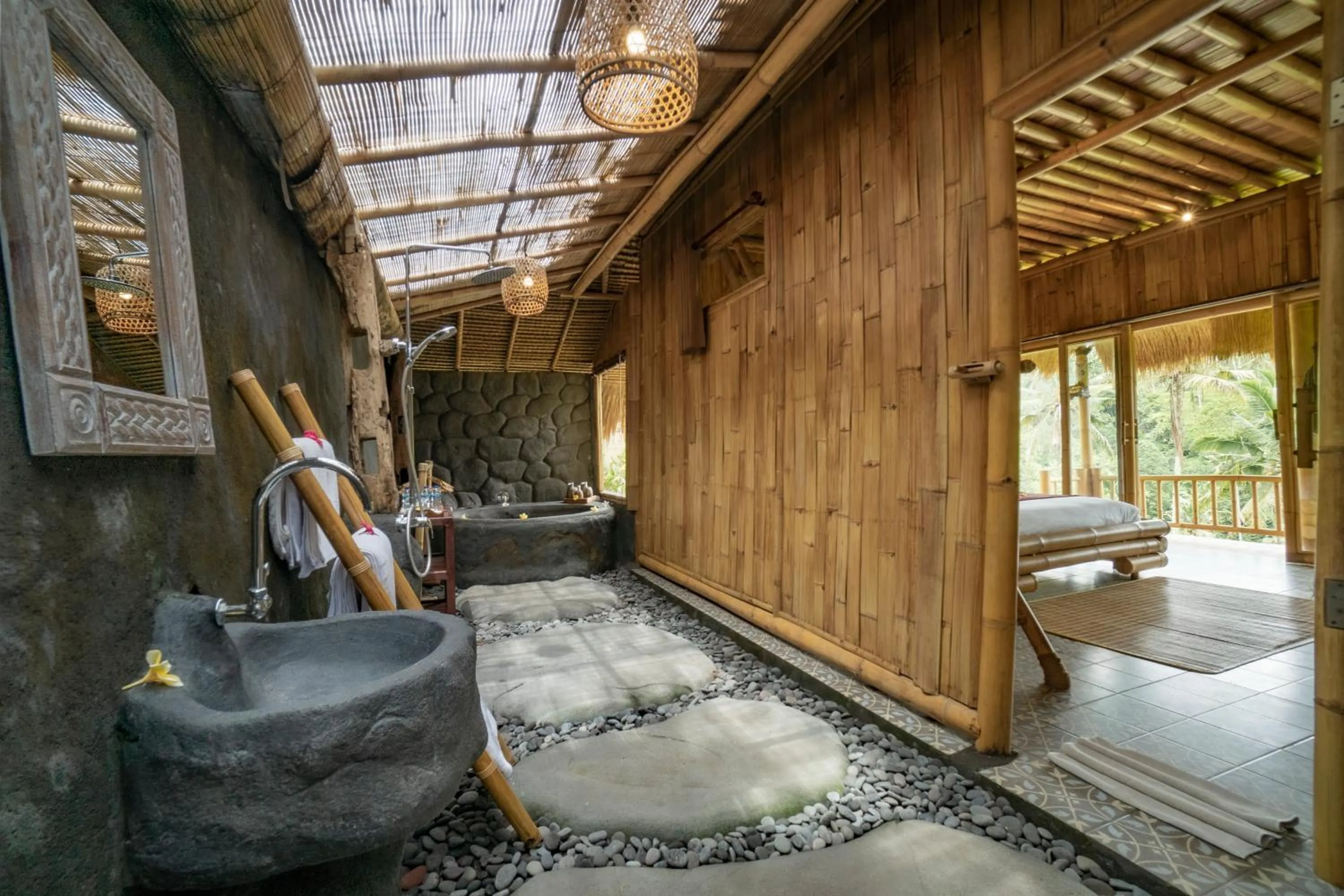 Bathroom in Magatama Villa by Mahaputra