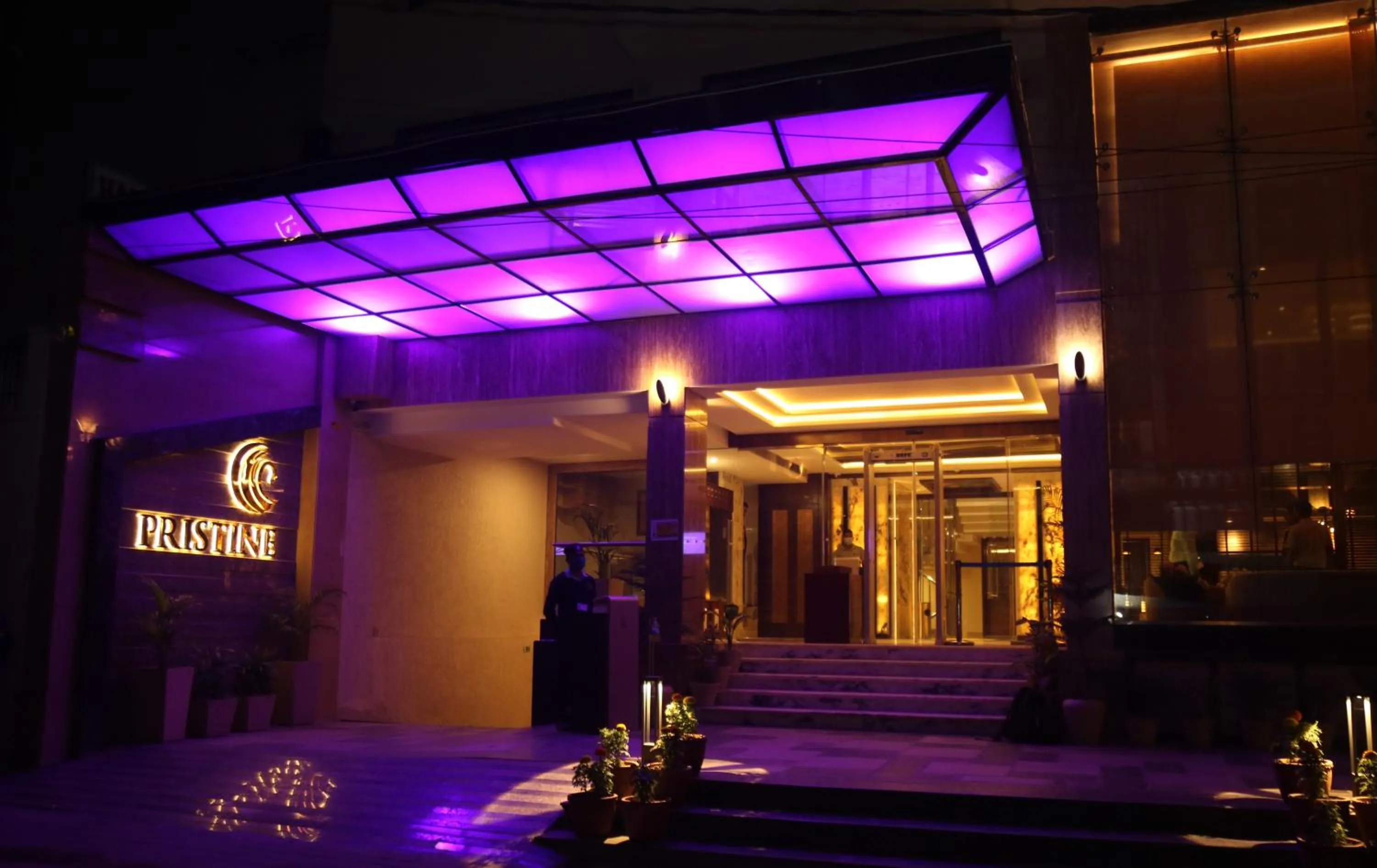 Facade/entrance in Pristine Hotel, Varanasi