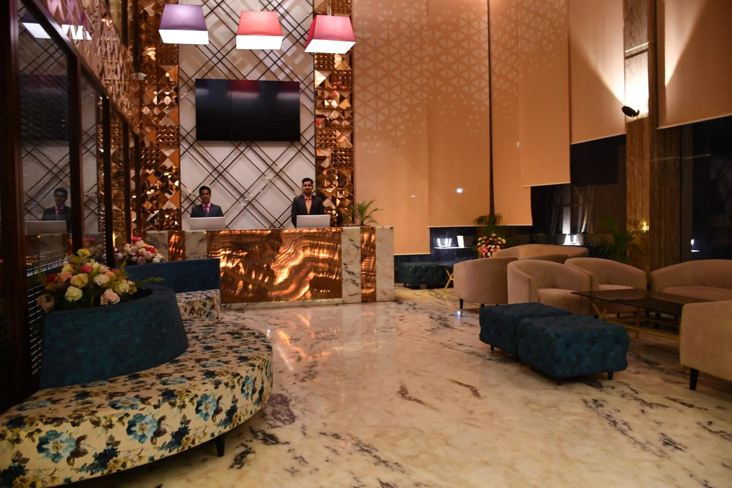 Lobby or reception in Pristine Hotel, Varanasi