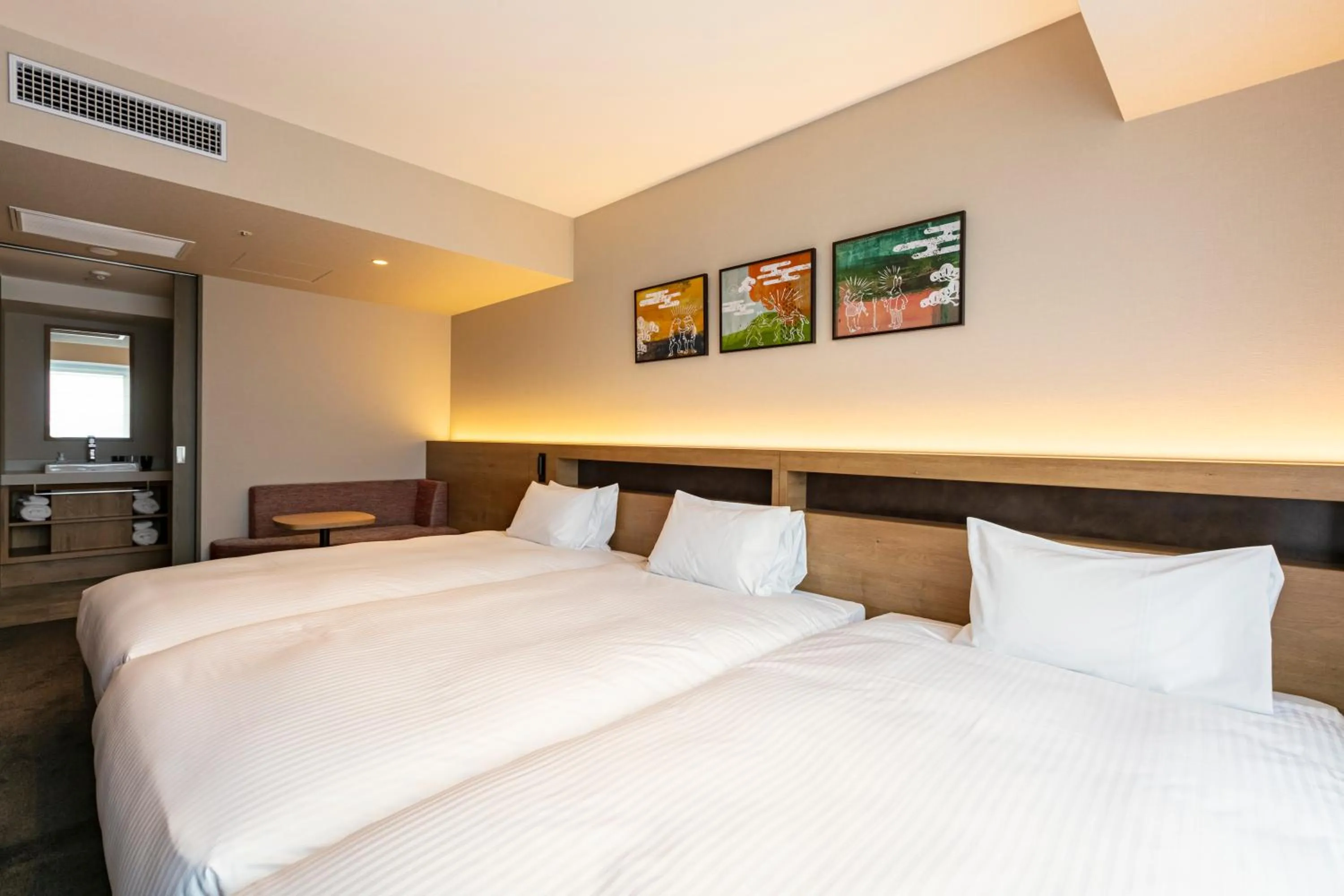 Bed in Hotel Forza Osaka Namba