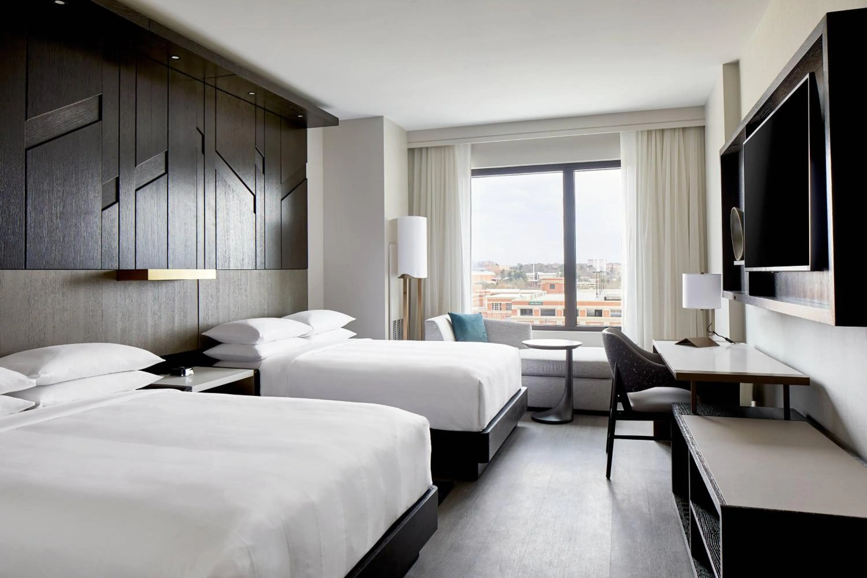 Photo of the whole room, Bed in UNC Charlotte Marriott Hotel & Conference Center