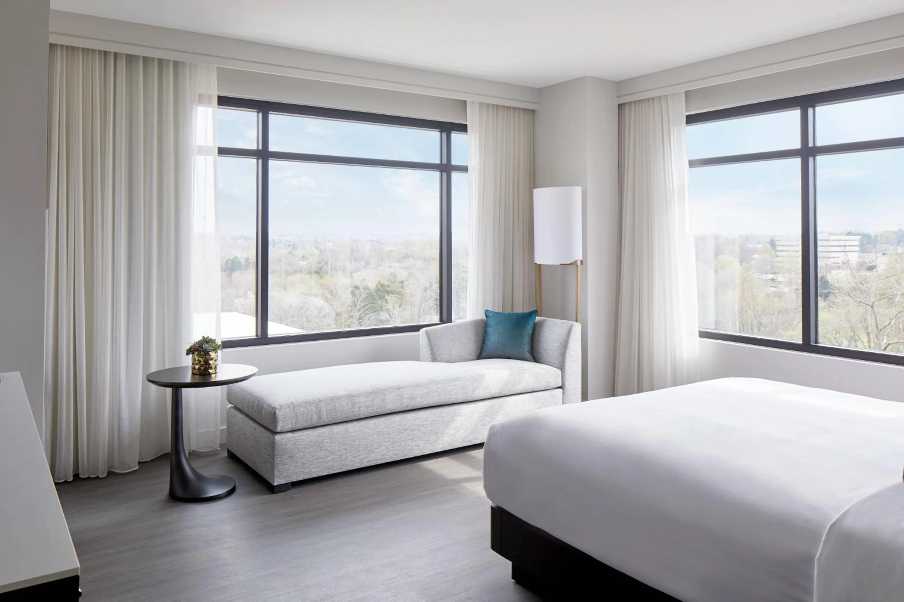 Photo of the whole room, Bed in UNC Charlotte Marriott Hotel & Conference Center