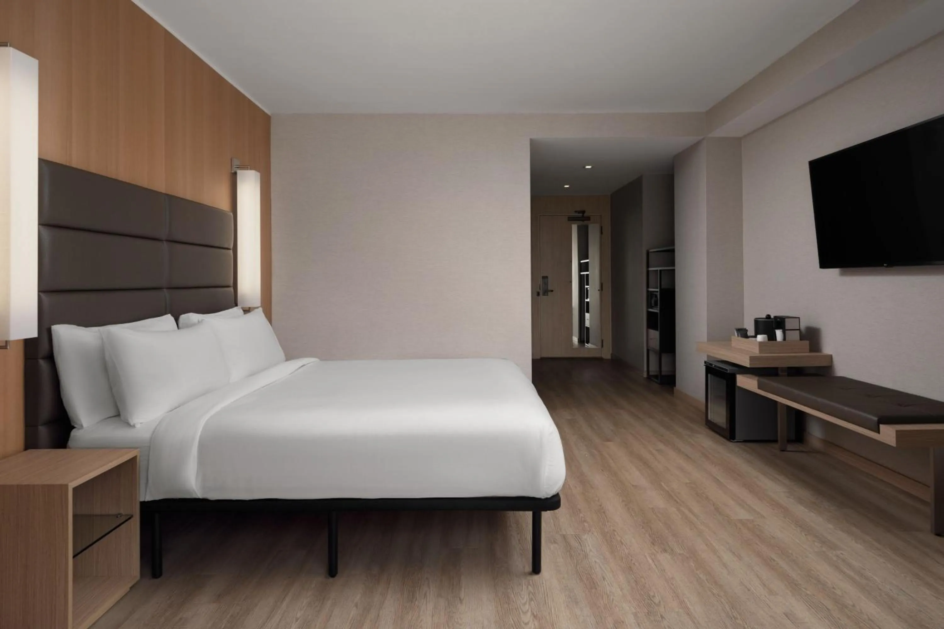 Photo of the whole room, Bed in AC Hotel by Marriott Phoenix Downtown