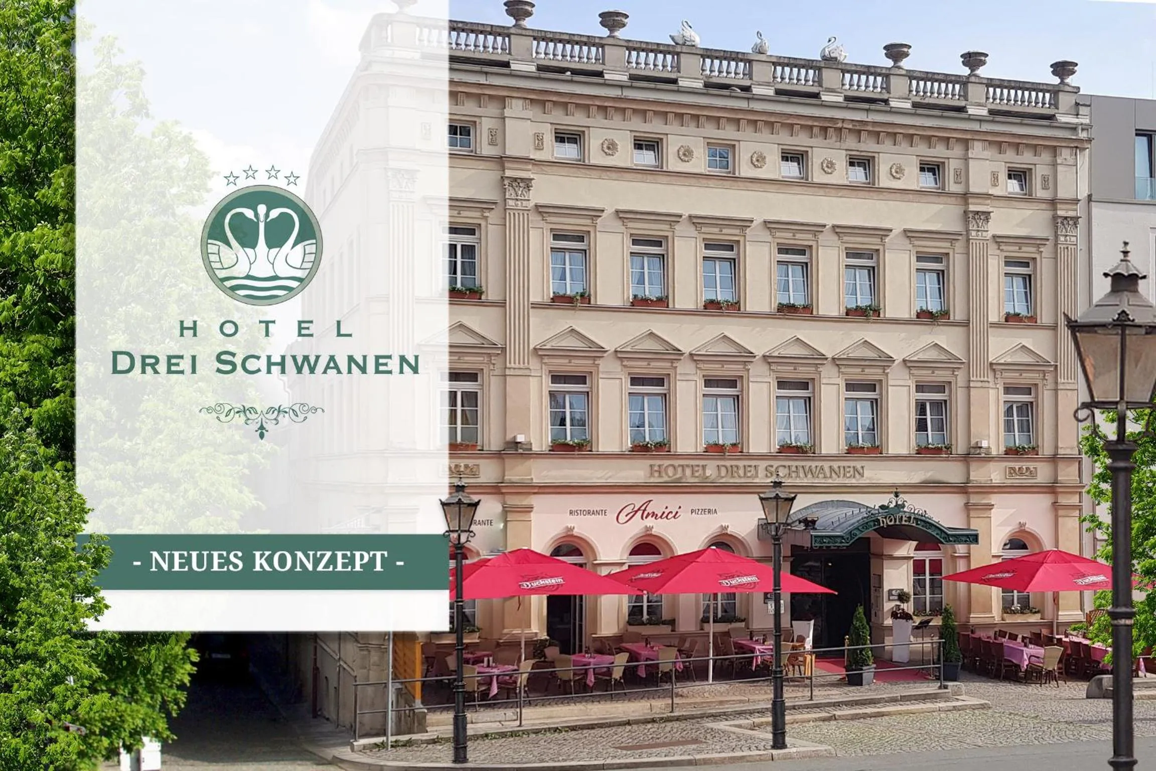 Balcony/Terrace in Hotel DREI SCHWANEN - Ristorante Due Fratelli