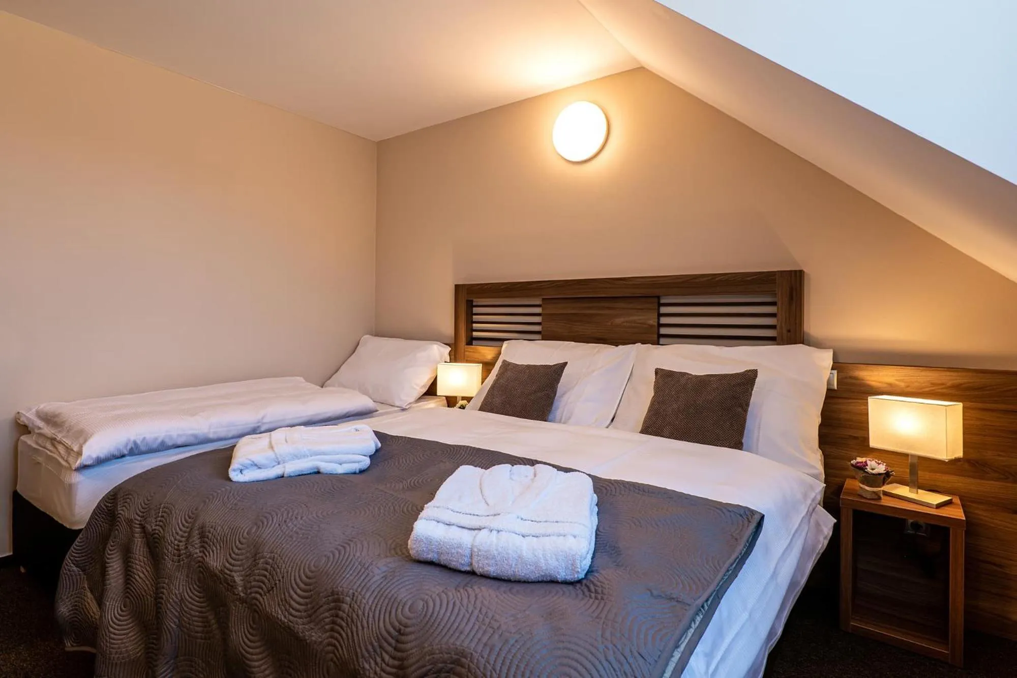 Bed in Wellness Hotel pod Kyčmolem