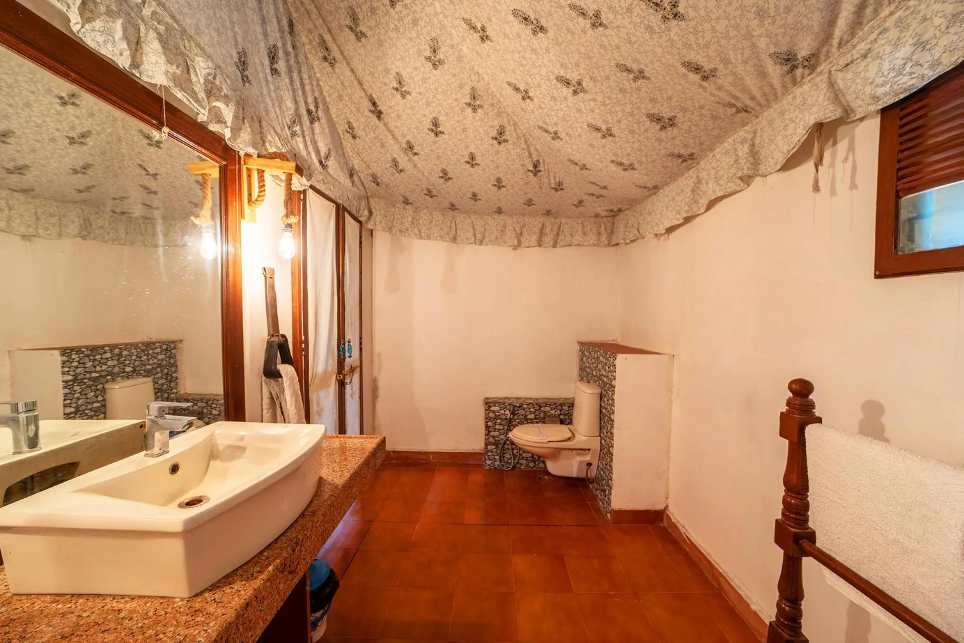 Bathroom in Maa Ashapura Resort