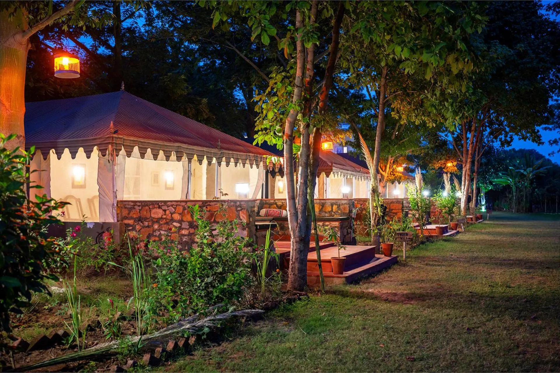 Garden view in Maa Ashapura Resort