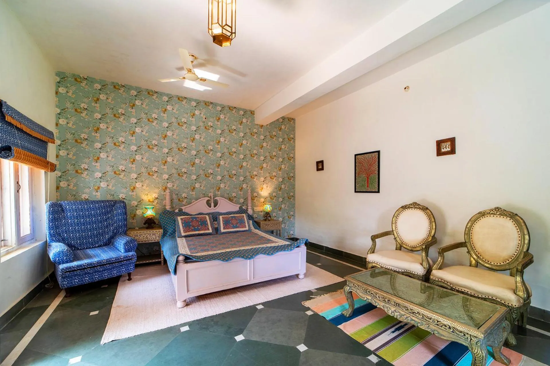 Bed in Maa Ashapura Resort