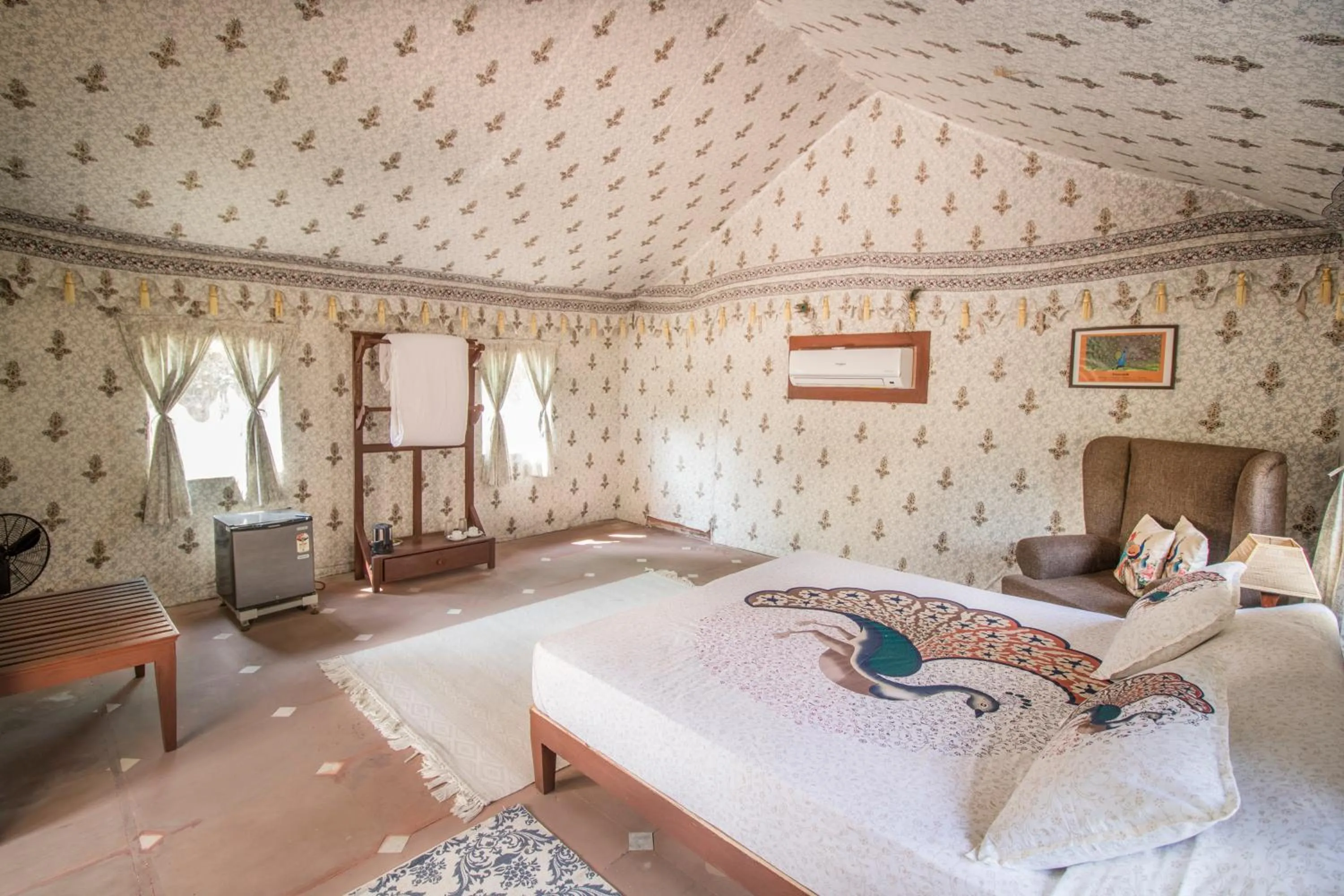 Bed in Maa Ashapura Resort