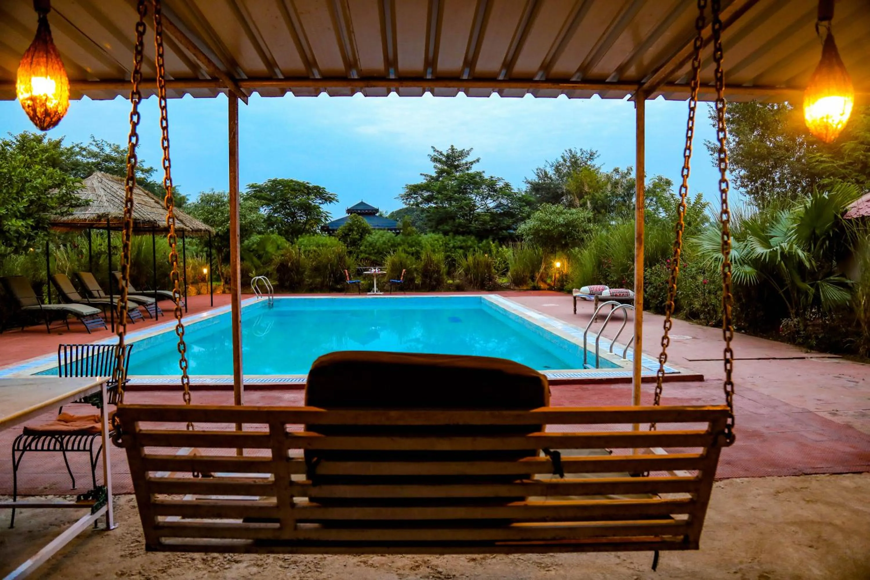Swimming pool in Maa Ashapura Resort