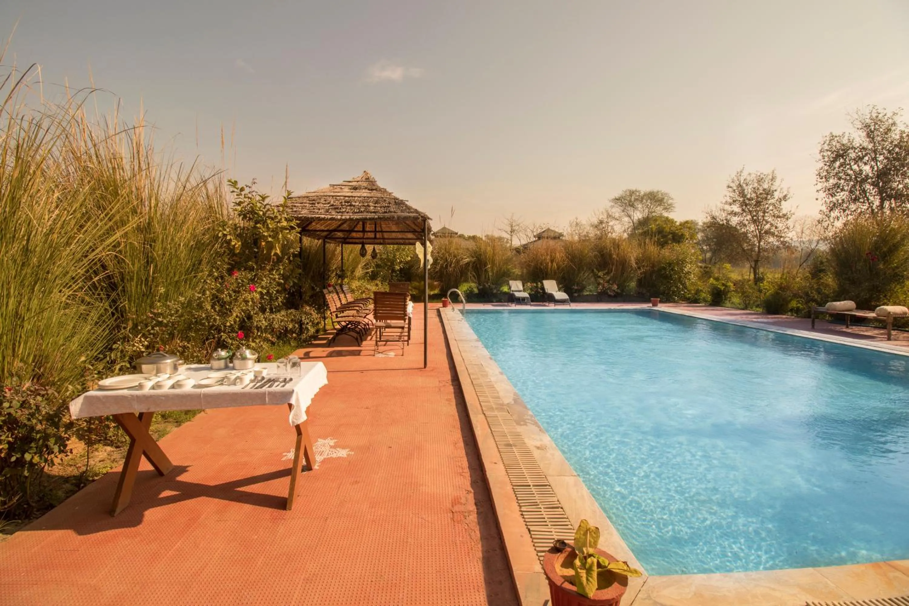 Swimming pool in Maa Ashapura Resort