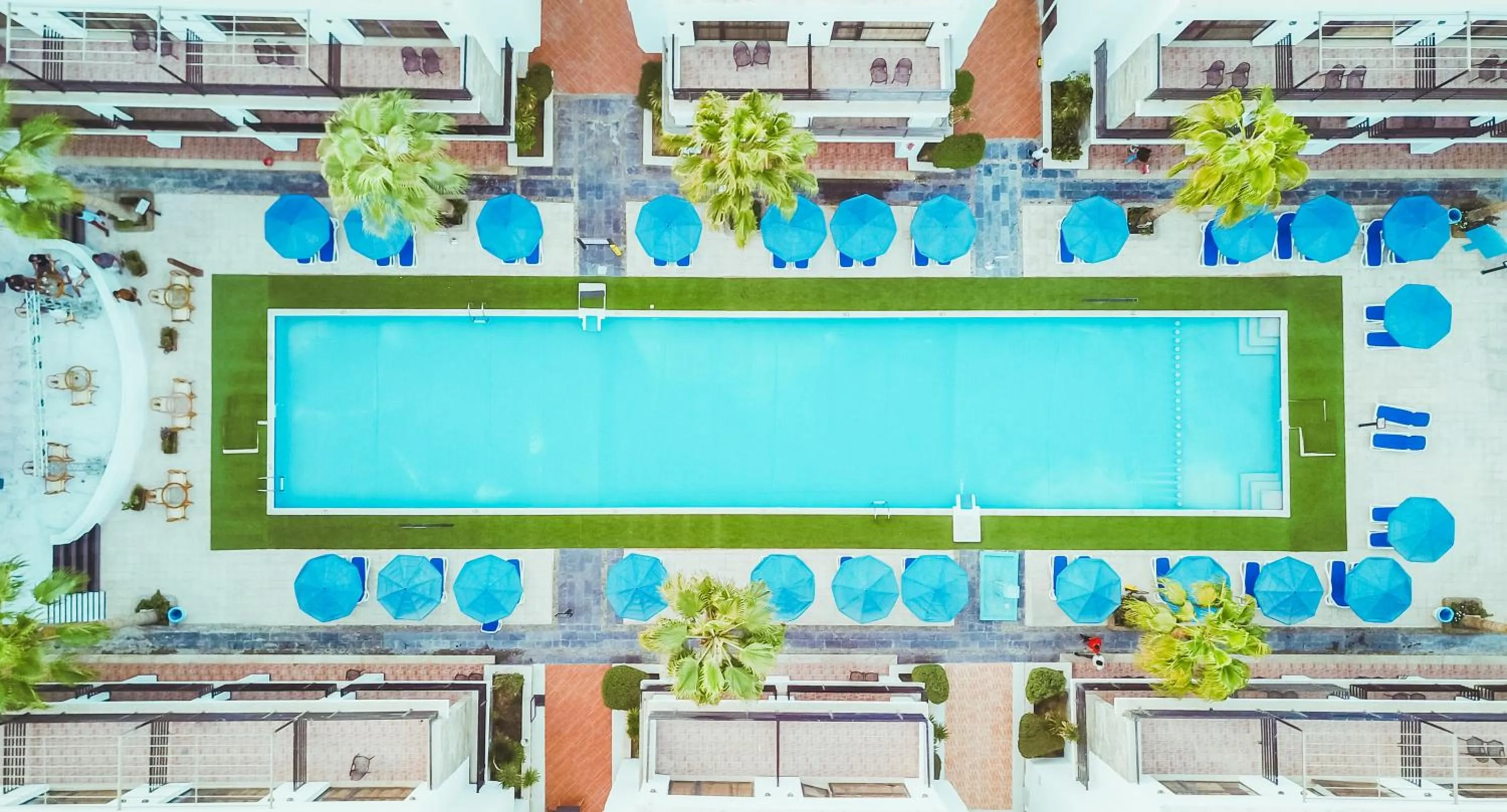 Pool view in La Rosa Waves Beach - Couple & Families Only