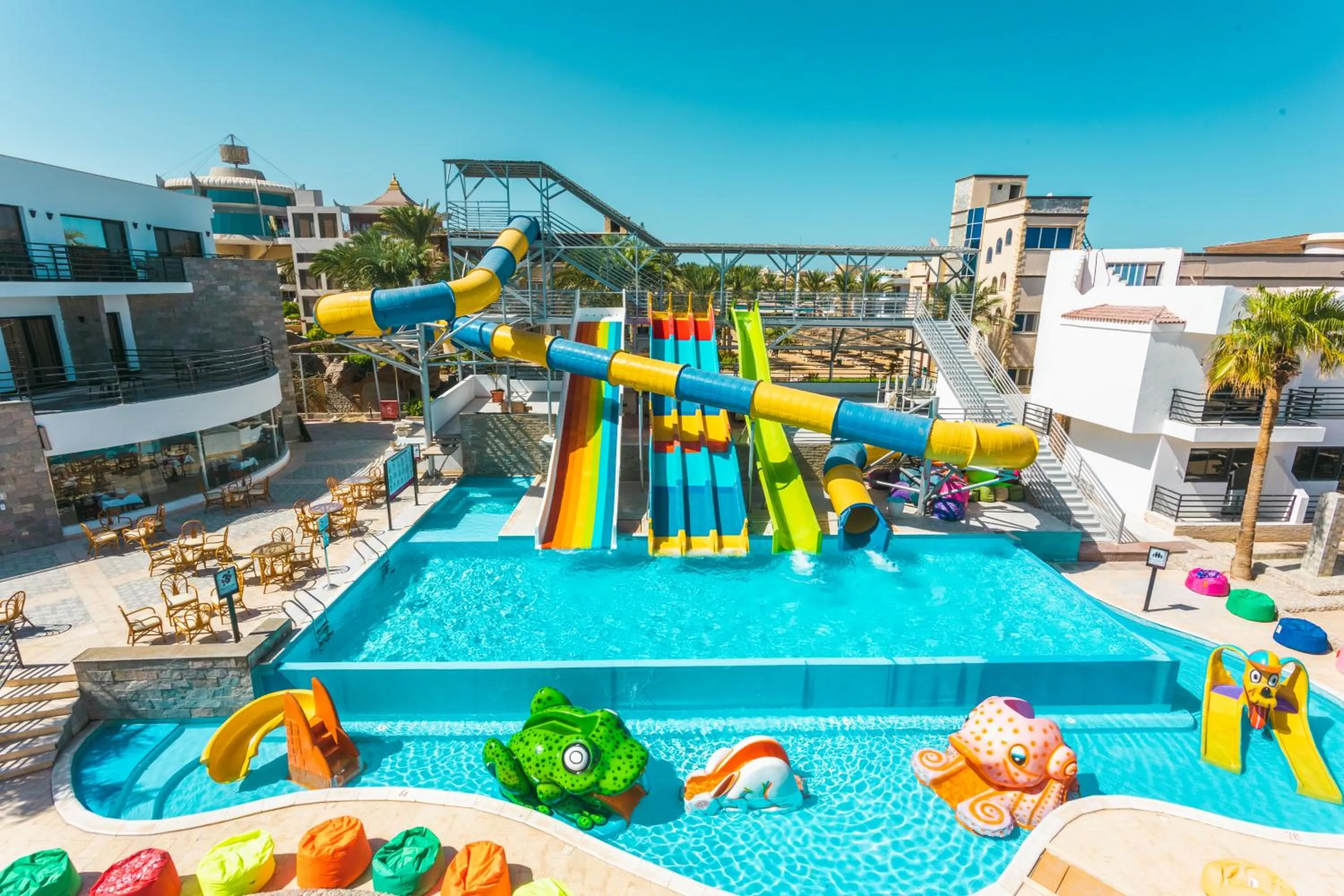Aqua park in La Rosa Waves Beach - Couple & Families Only