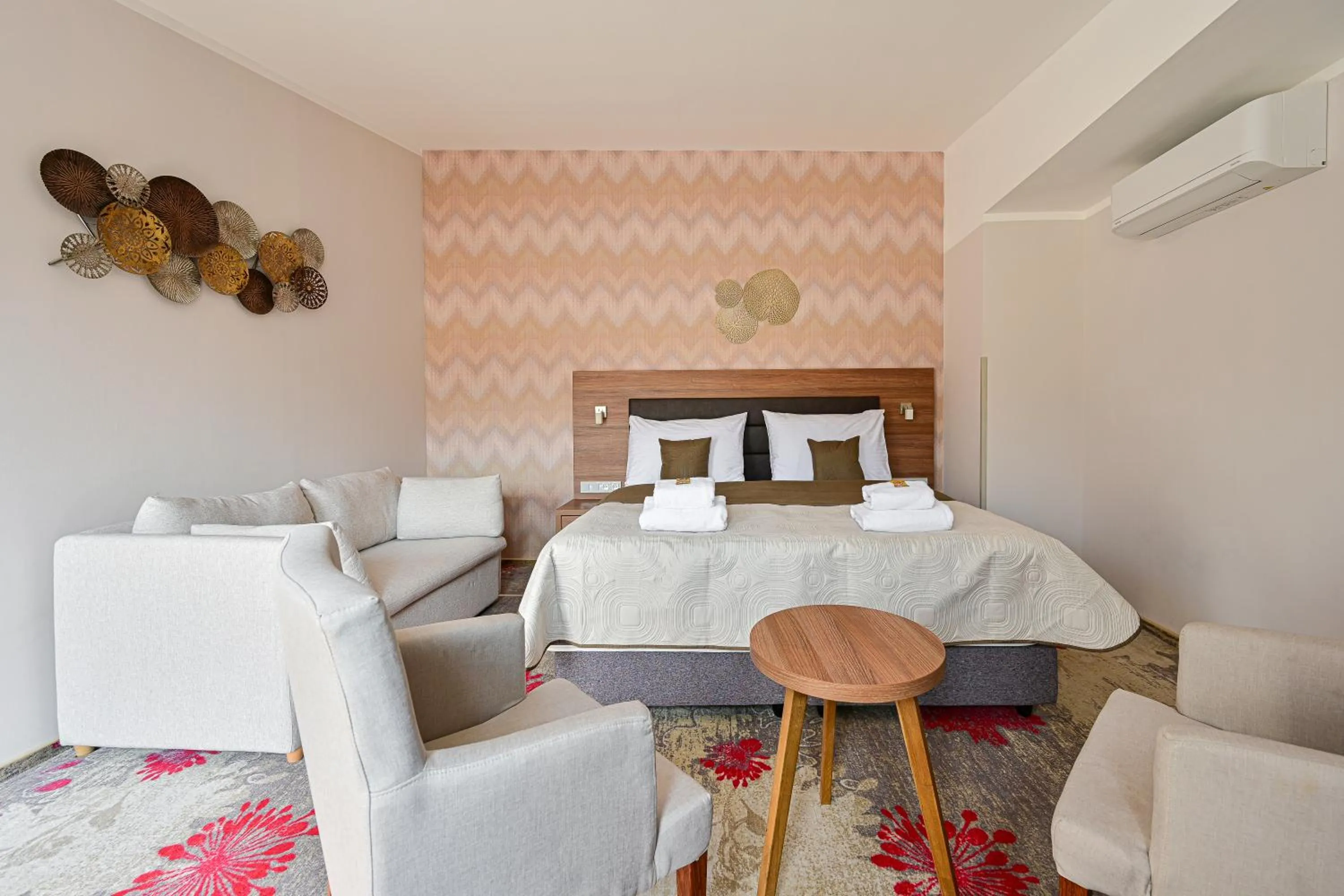 Bed in Hotel Prague Star