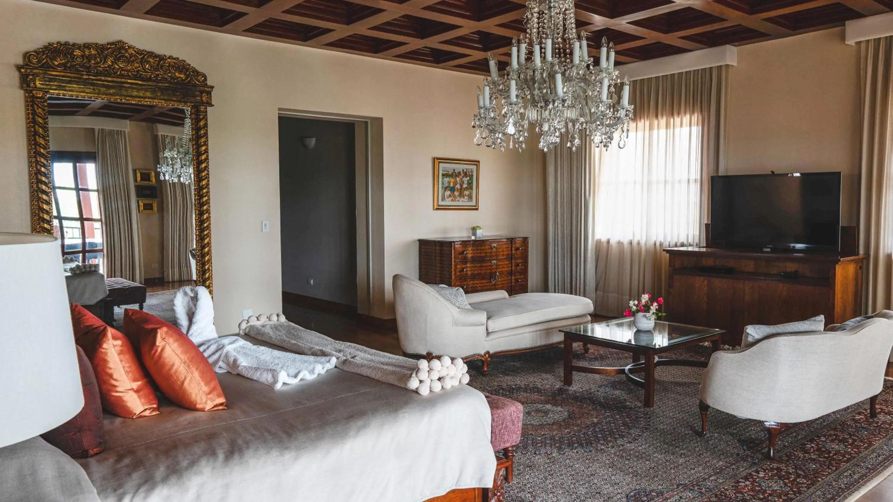 TV and multimedia in Hotel & Hacienda La Caravedo