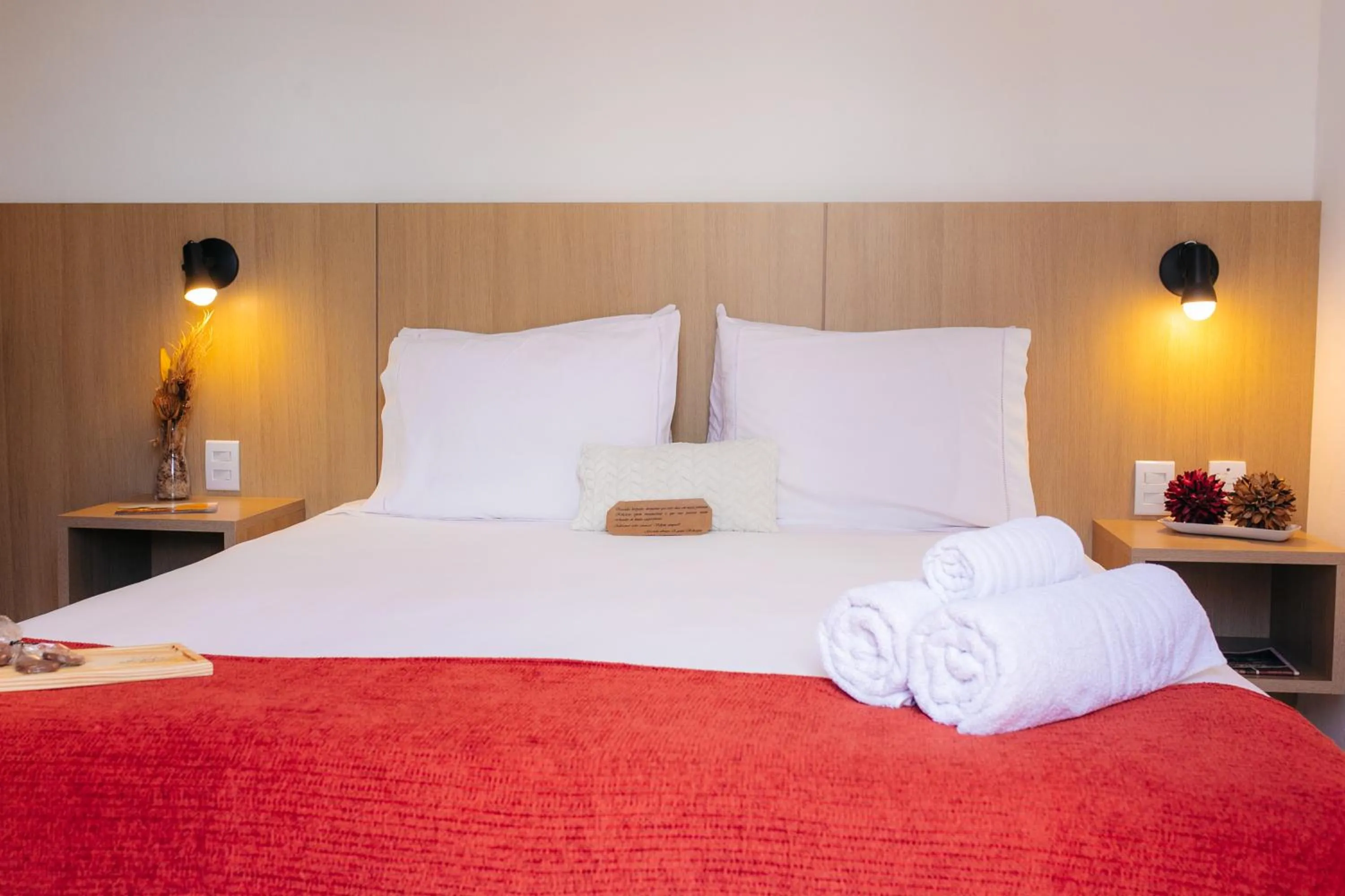 Bed in Pousada Relicário