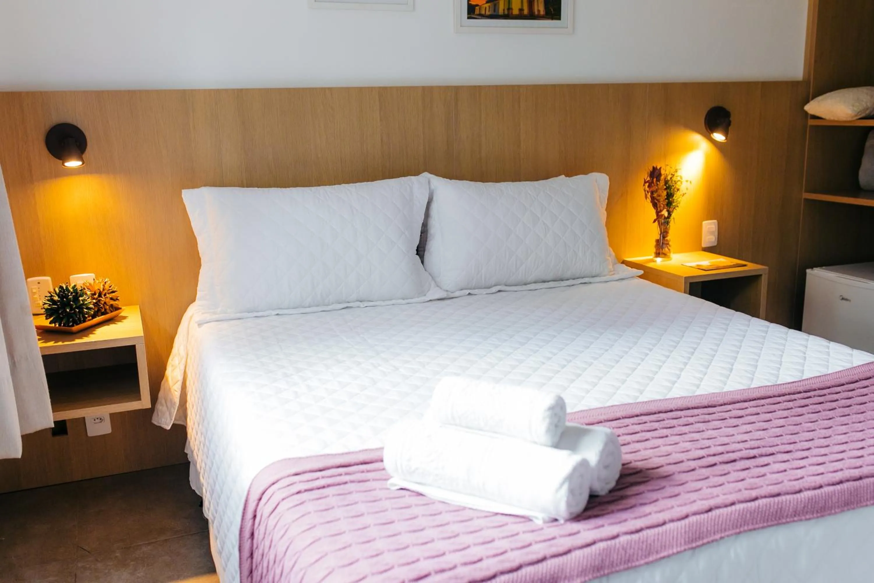 Bed in Pousada Relicário