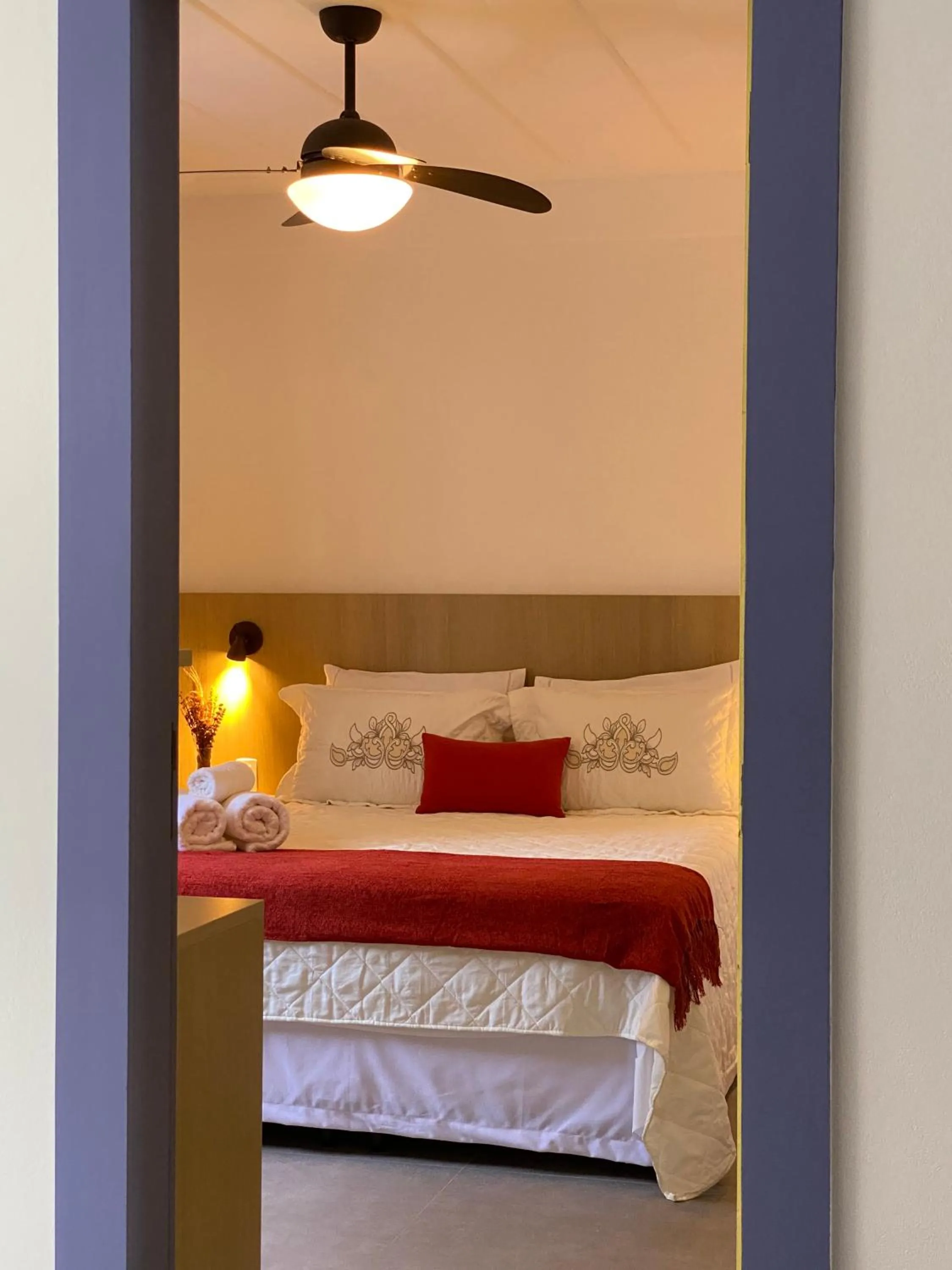 Bed in Pousada Relicário