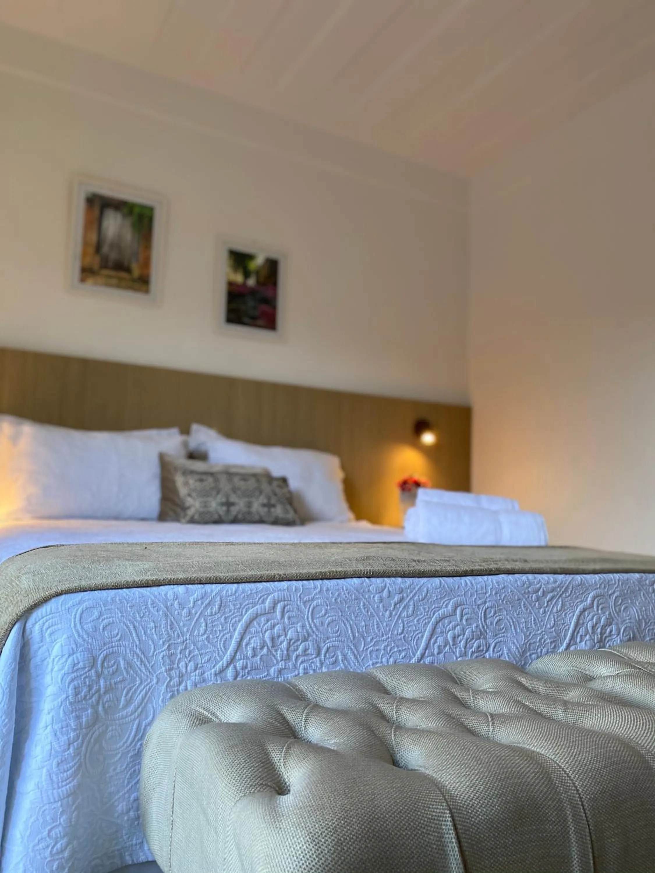 Bed in Pousada Relicário