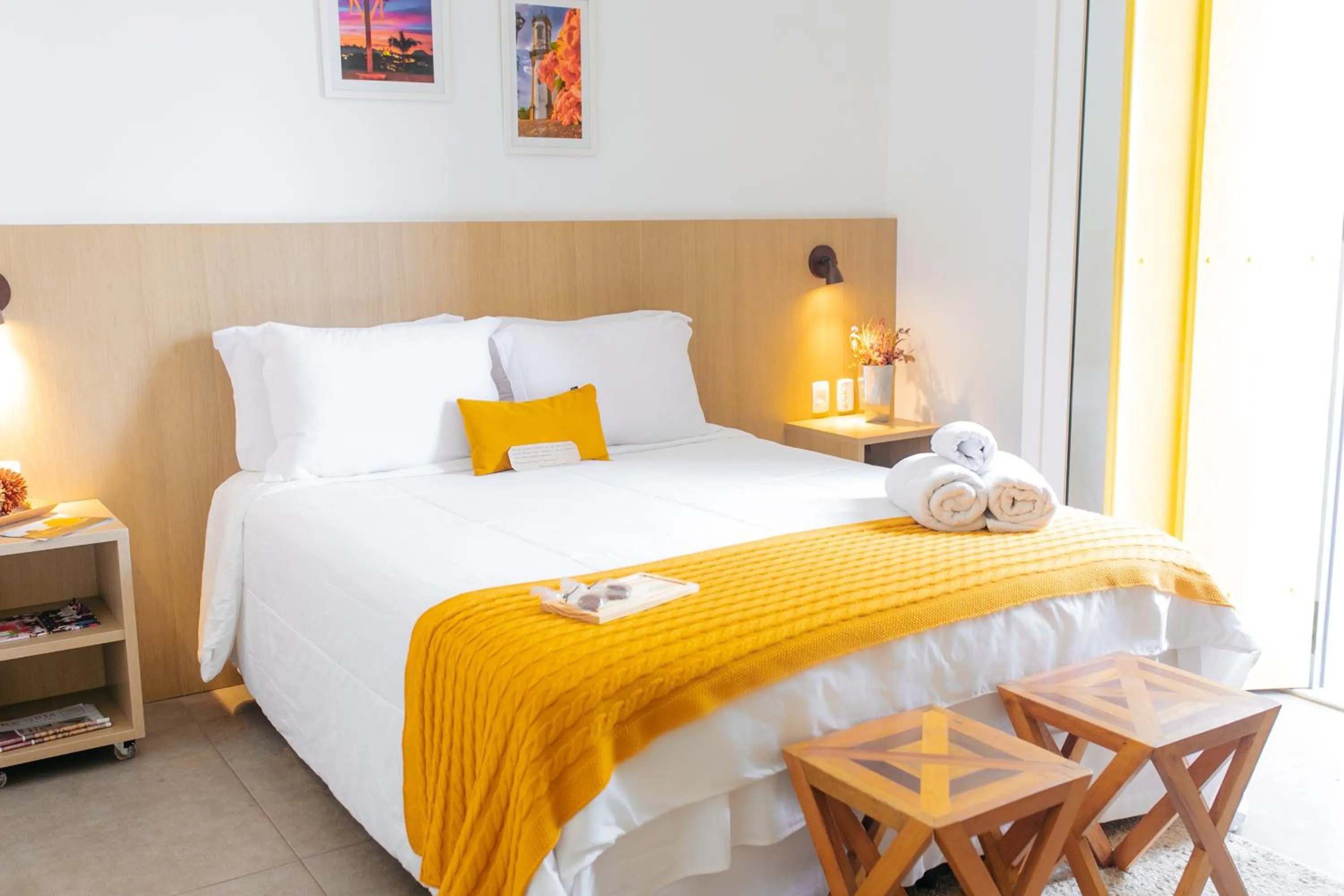 Bed in Pousada Relicário