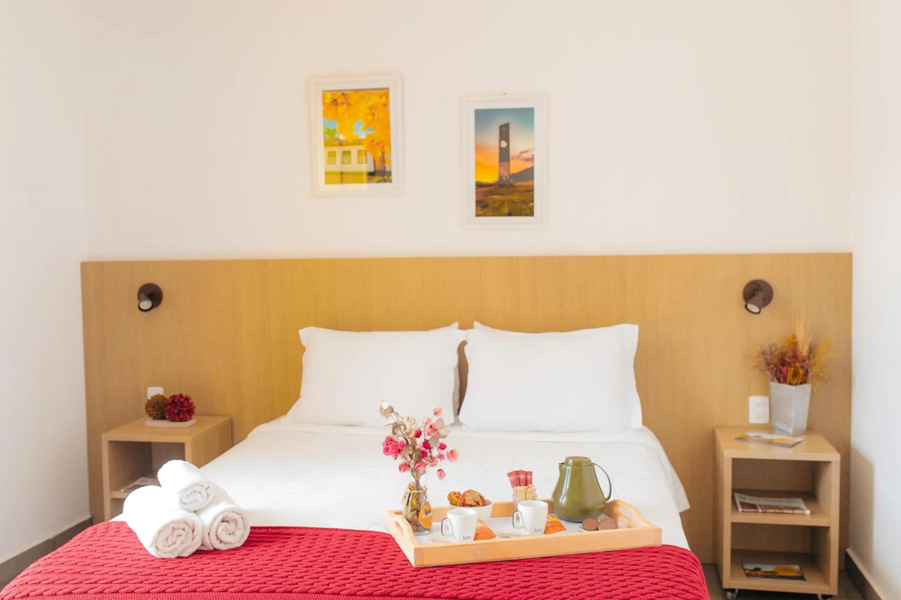 Bed in Pousada Relicário