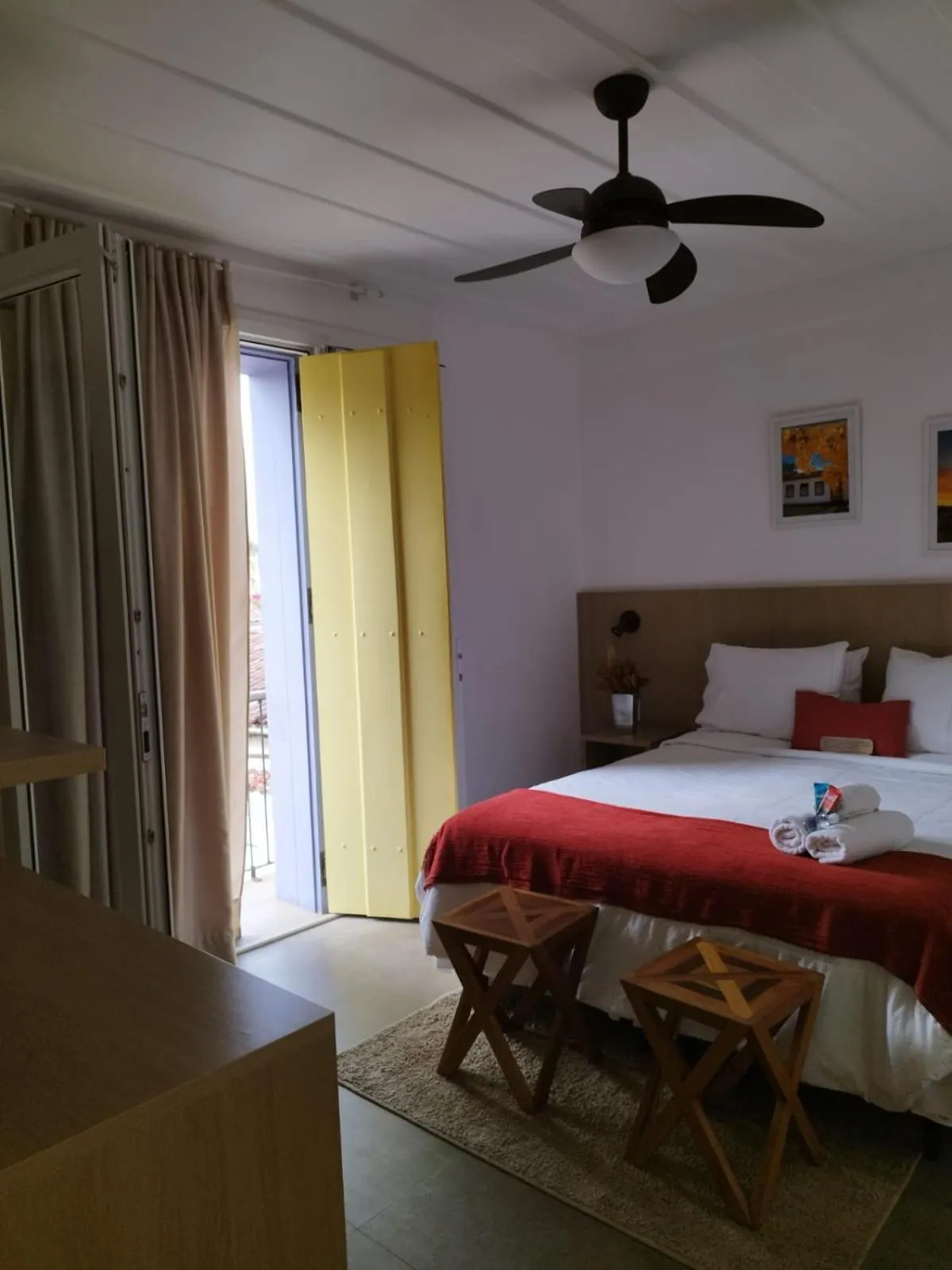 Bed in Pousada Relicário