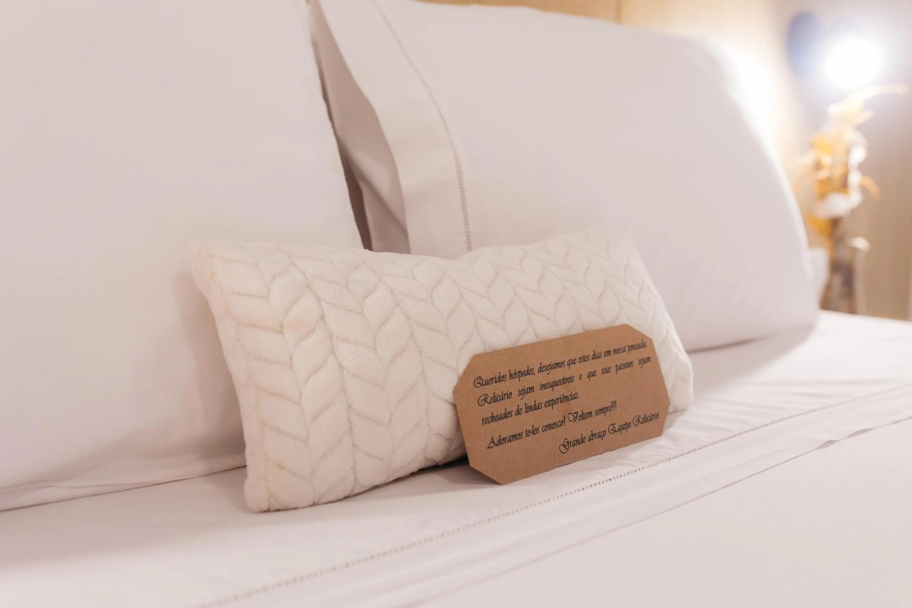 Bed in Pousada Relicário