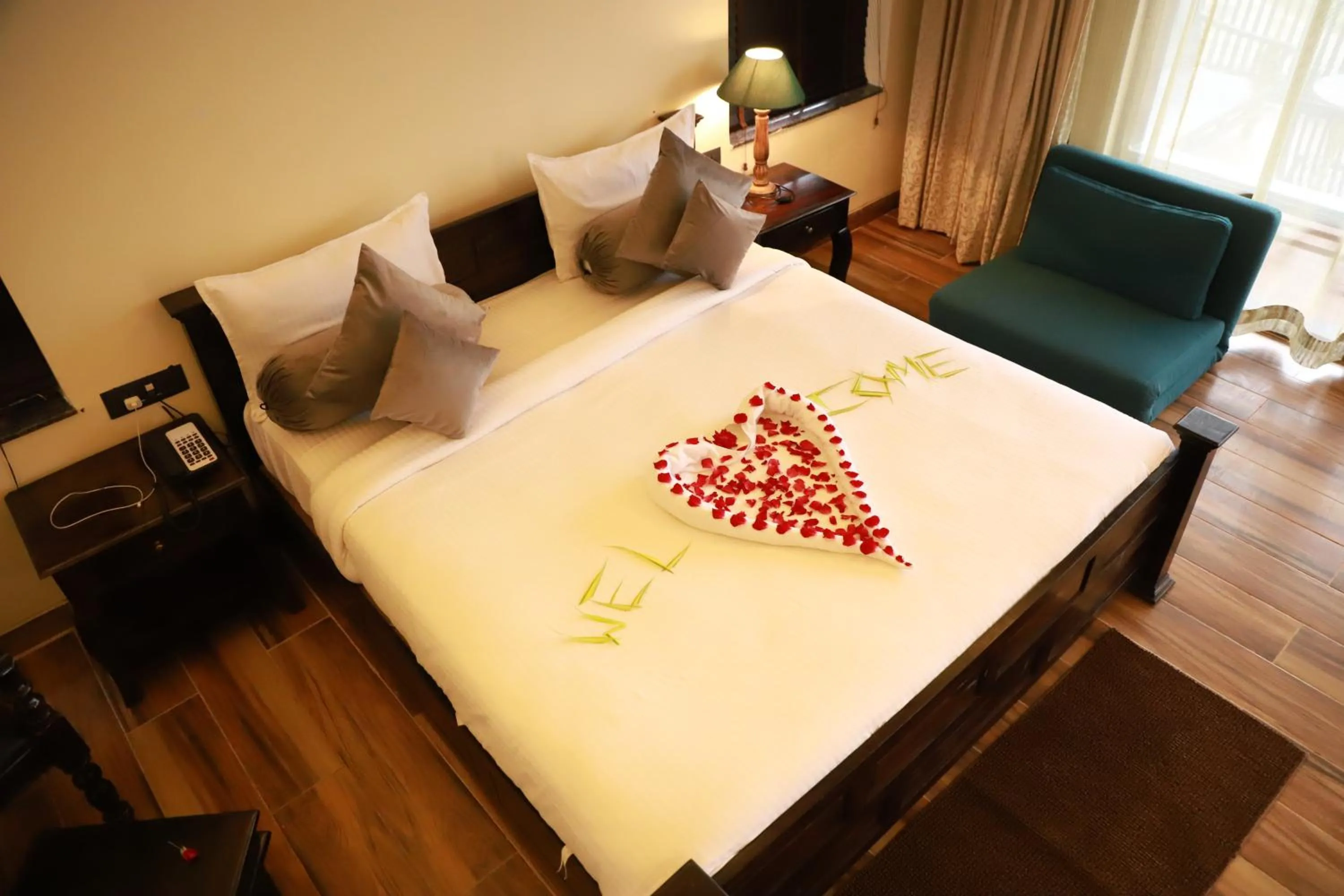 Bed in The Pench International