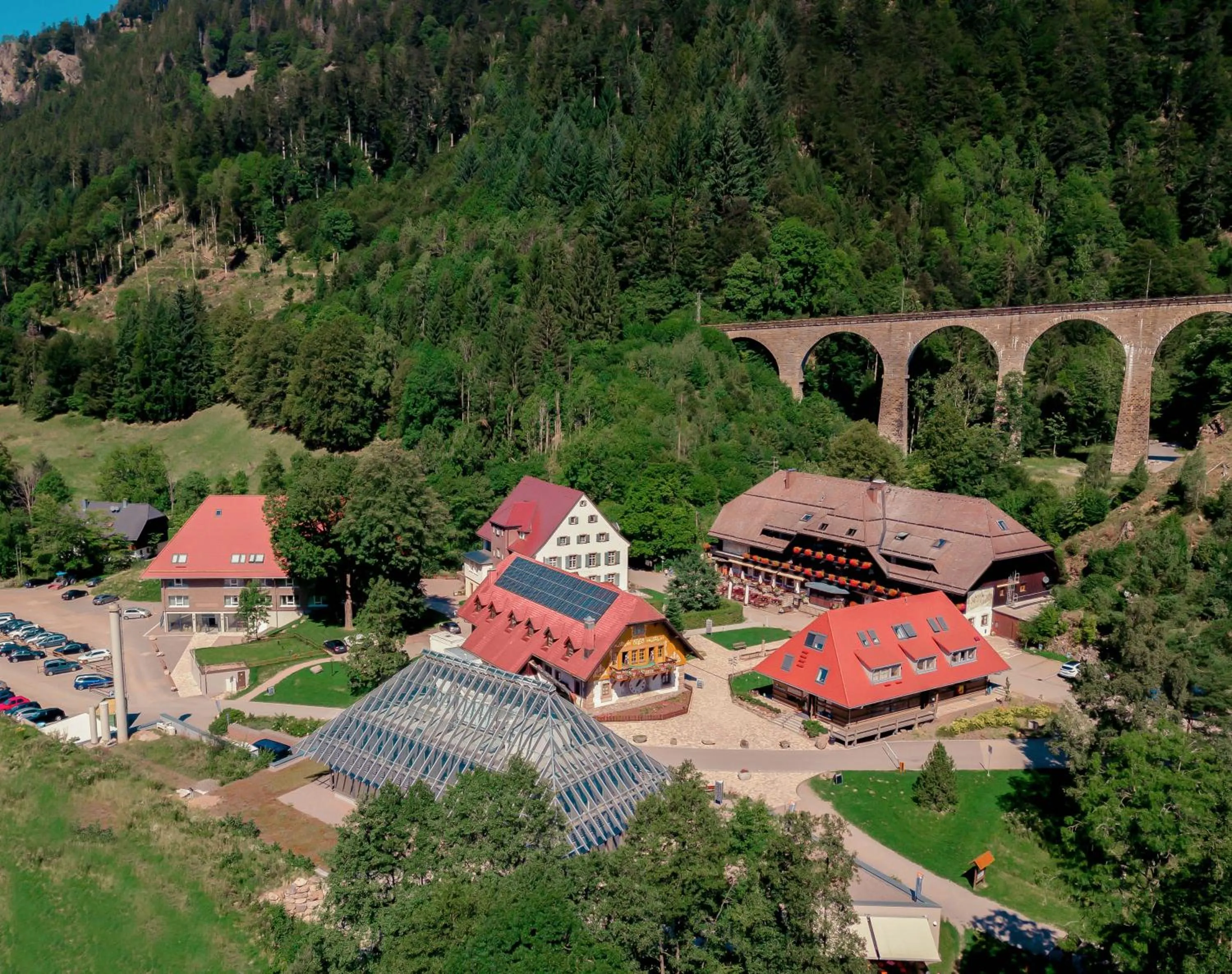 Bird's eye view in Hotel Hofgut Sternen - Ravennaschlucht