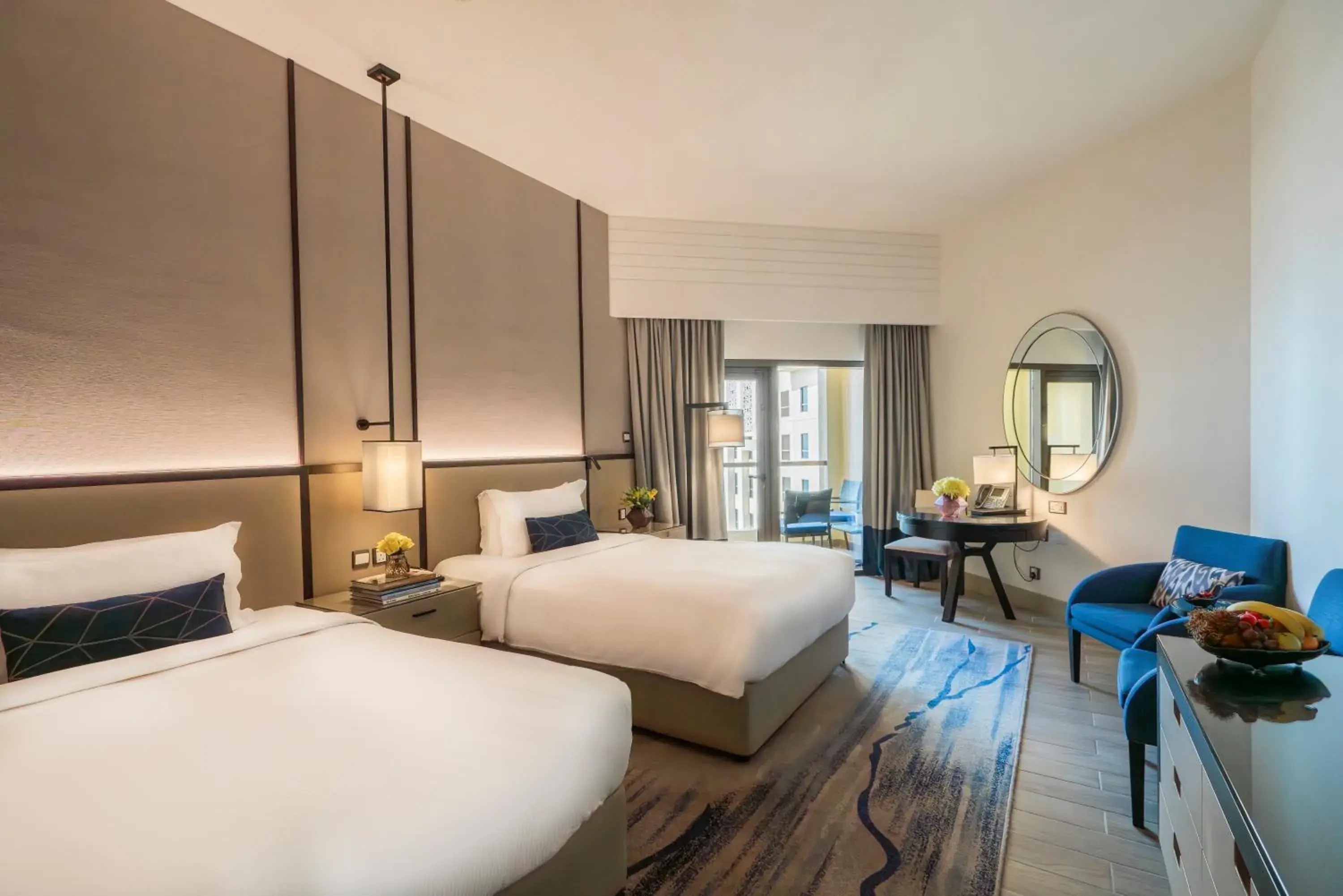 Sea View Room with Balcony - Twin Bed in Amwaj Rotana, Jumeirah Beach - Dubai Sea View Room with Balcony - Twin Bed in Amwaj Rotana, Jumeirah Beach - Dubai