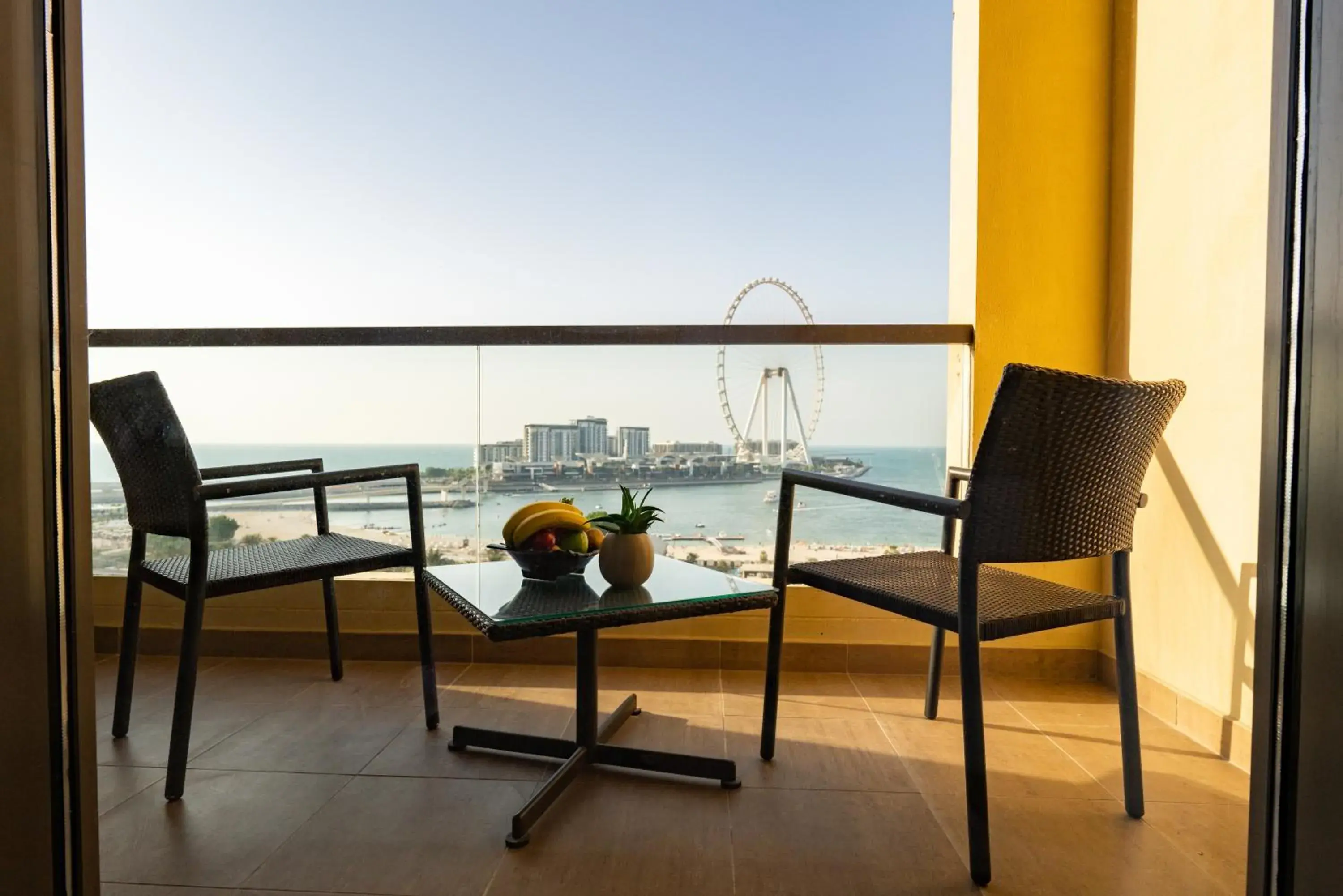 Sea Front View Room with Balcony - King Bed in Amwaj Rotana, Jumeirah Beach - Dubai Sea Front View Room with Balcony - King Bed in Amwaj Rotana, Jumeirah Beach - Dubai