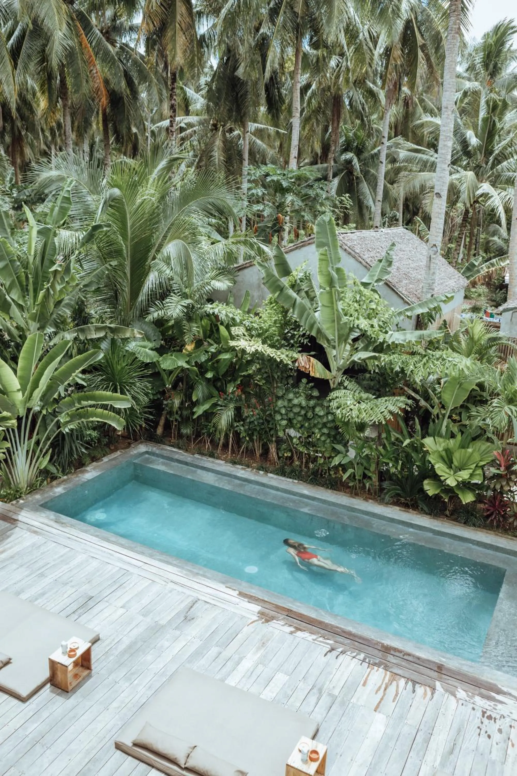 Swimming pool in Surfing Temple Hotel Boutique