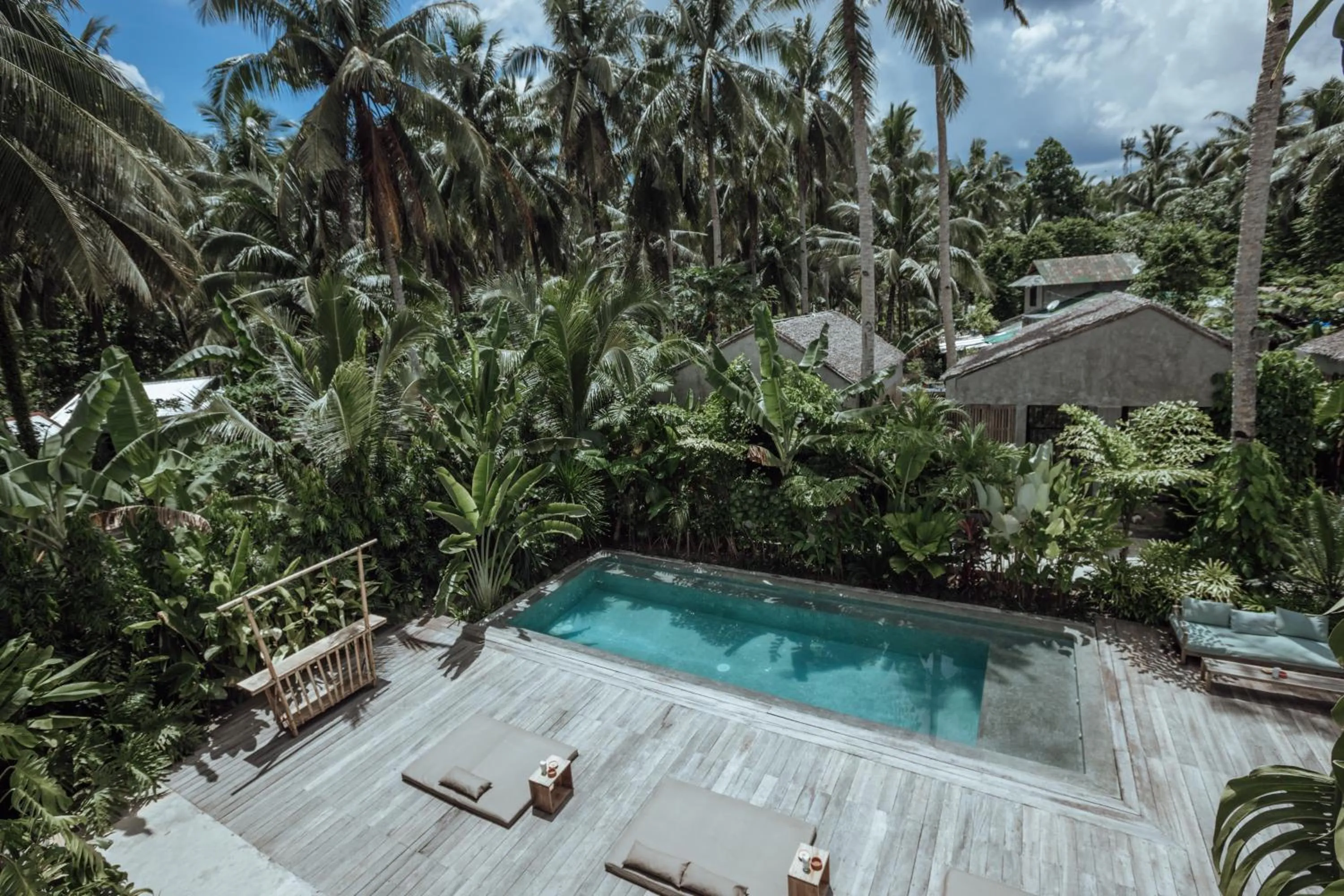 Swimming pool in Surfing Temple Hotel Boutique