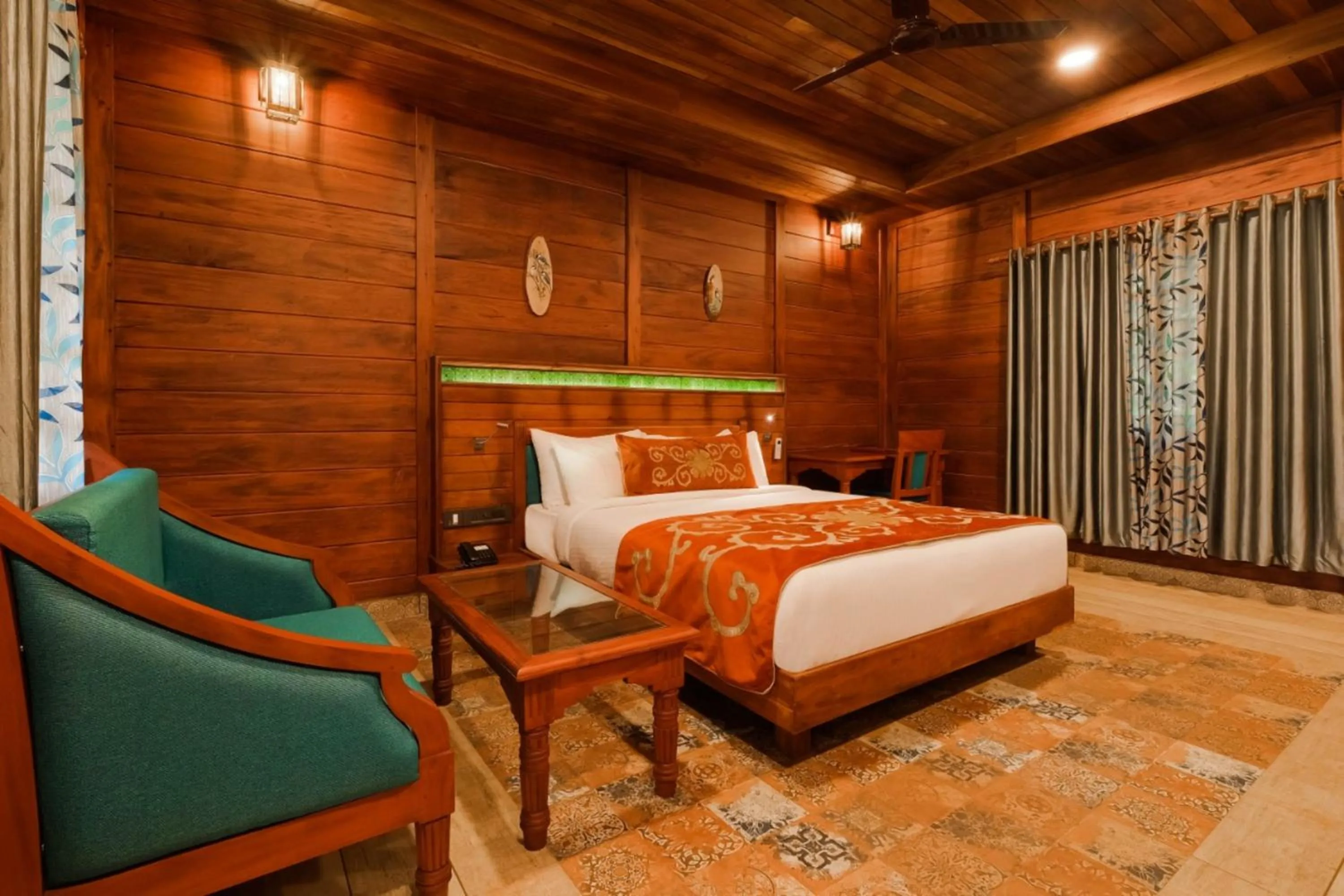 Bed in Southern Panorama Indriya Resorts & Spa