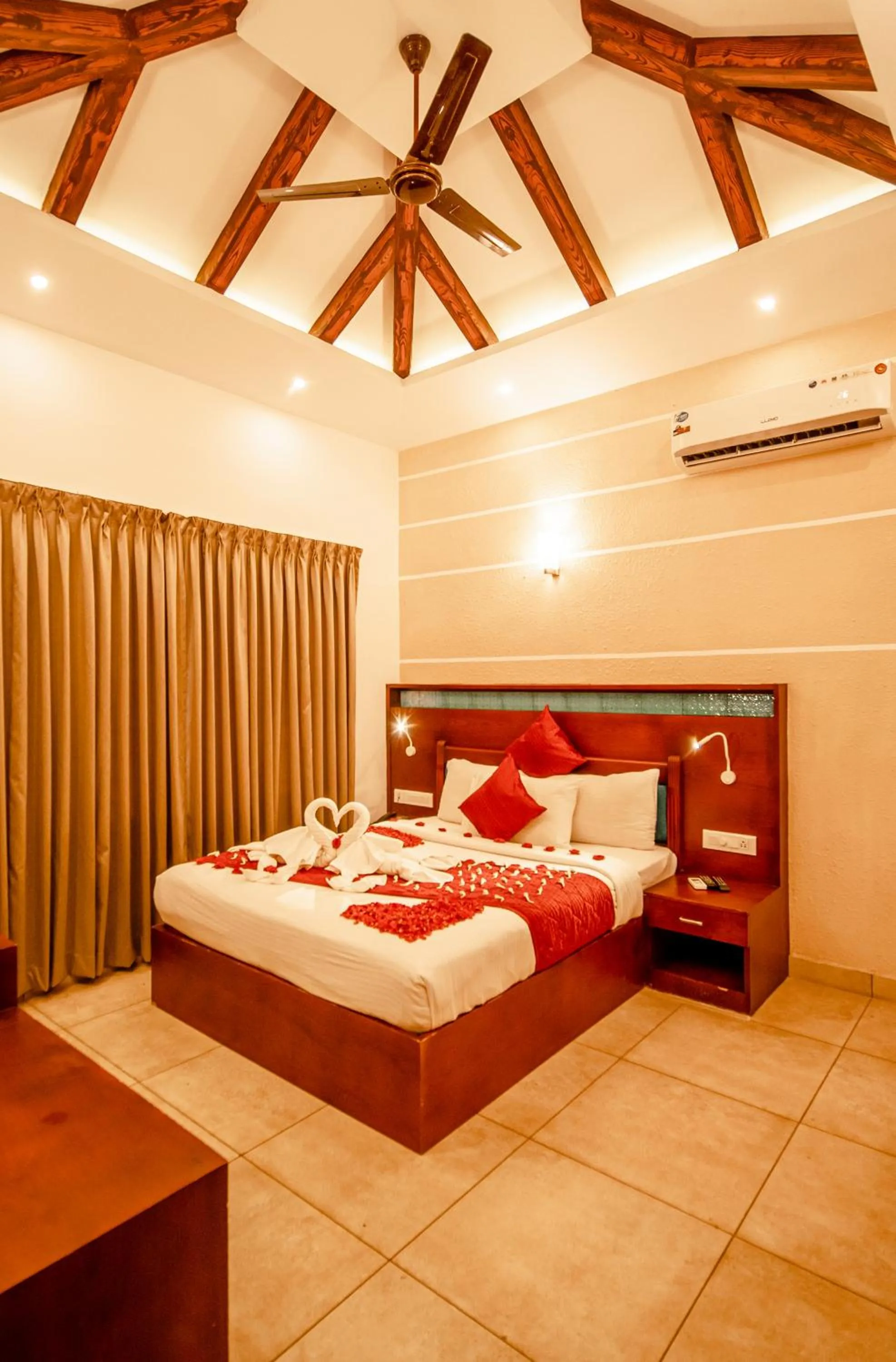 Bed in Southern Panorama Indriya Resorts & Spa